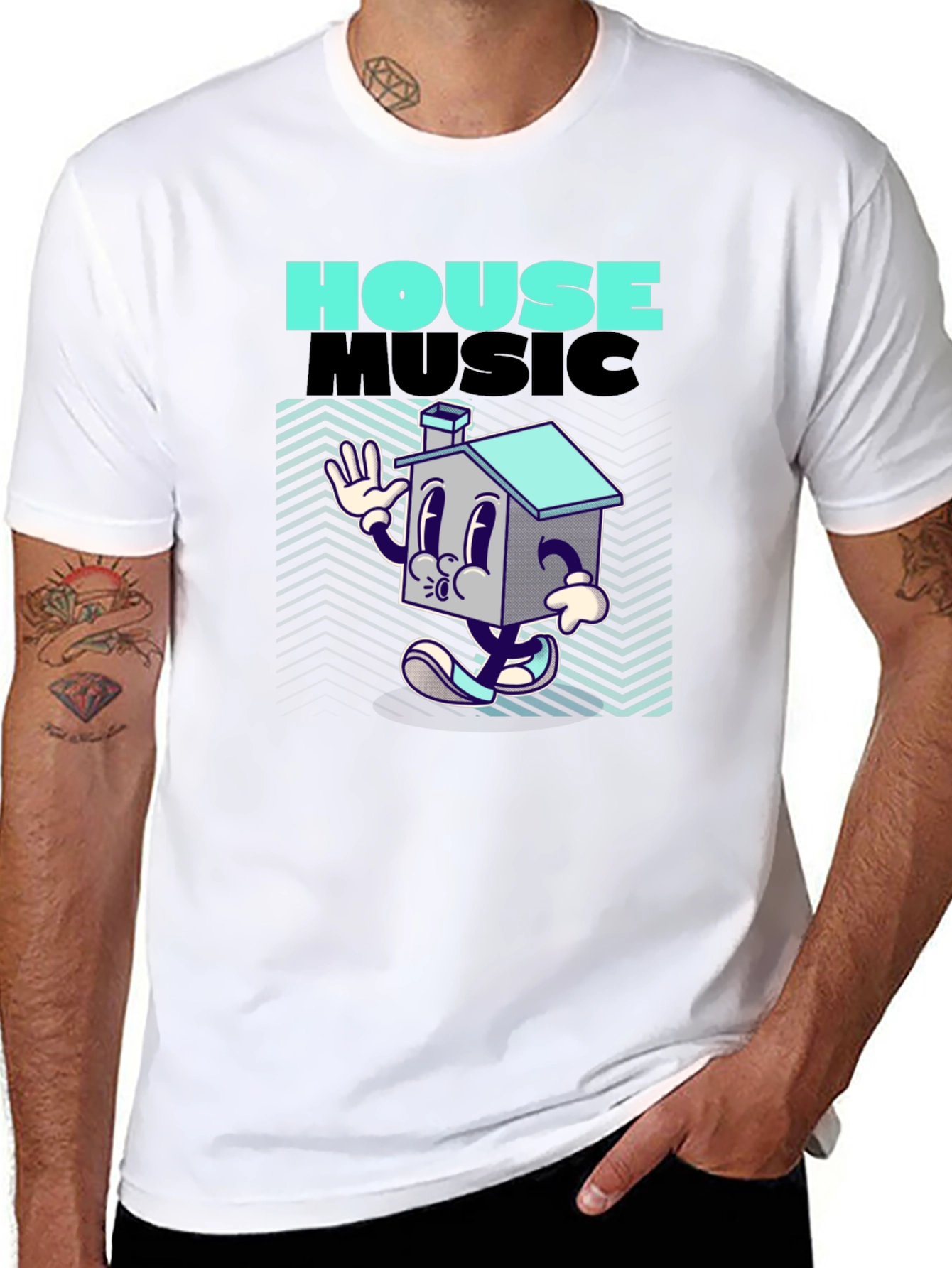 House Music Cartoon Tee