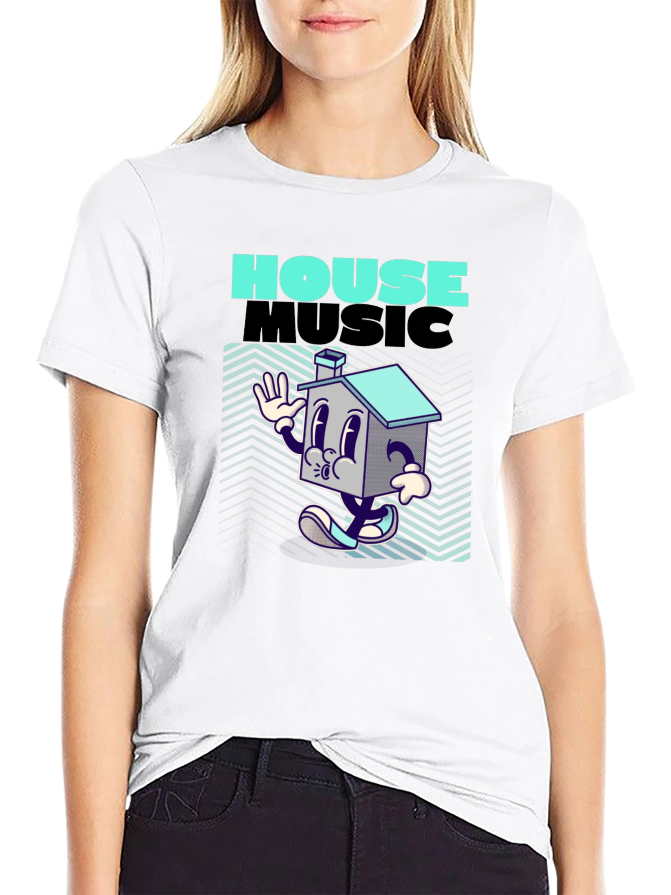 House Music Cartoon Tee