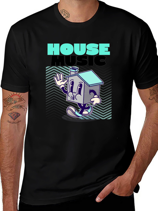 House Music Cartoon Tee