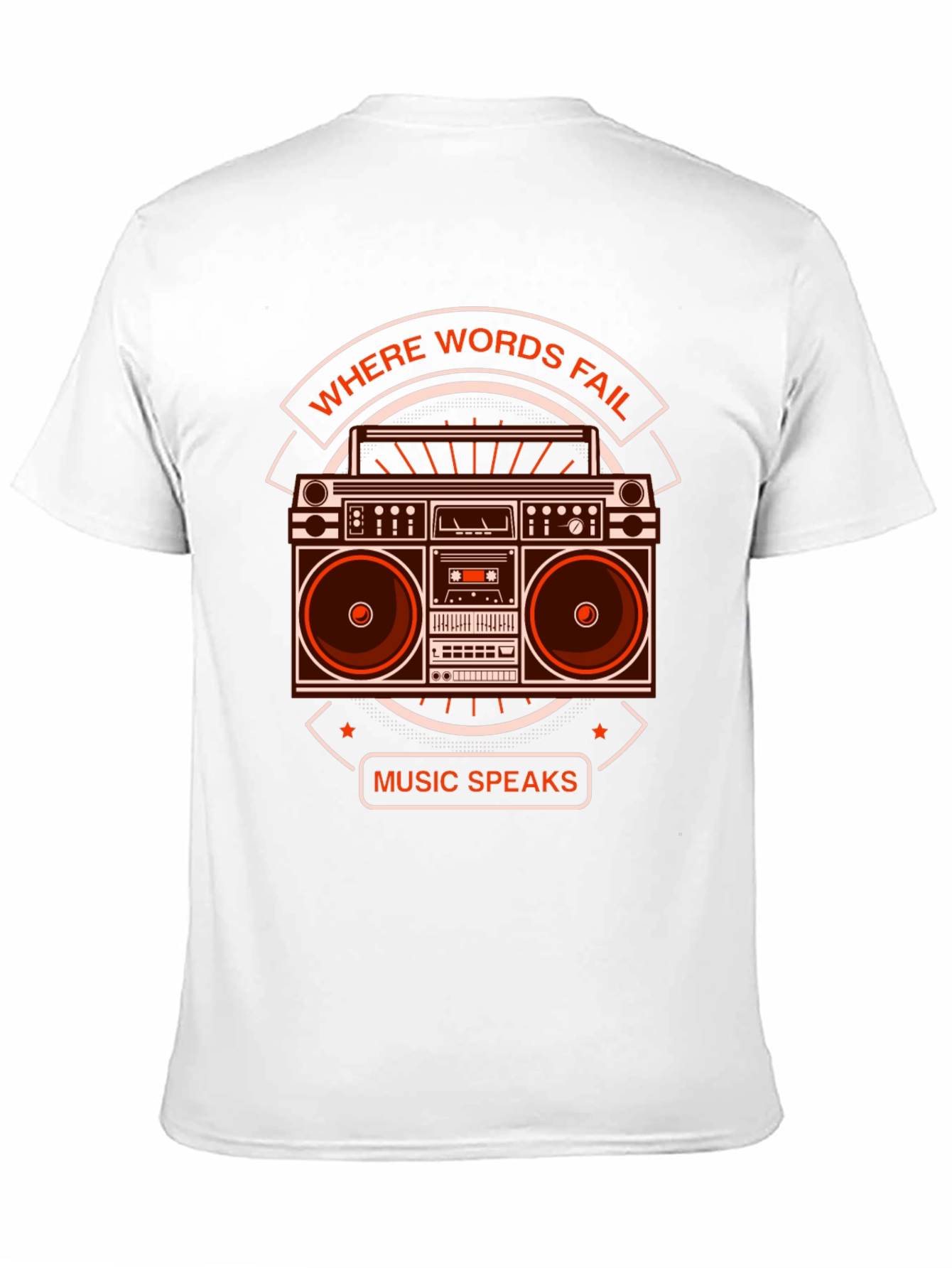 Where Words Fail Music Speaks Graphic Tee