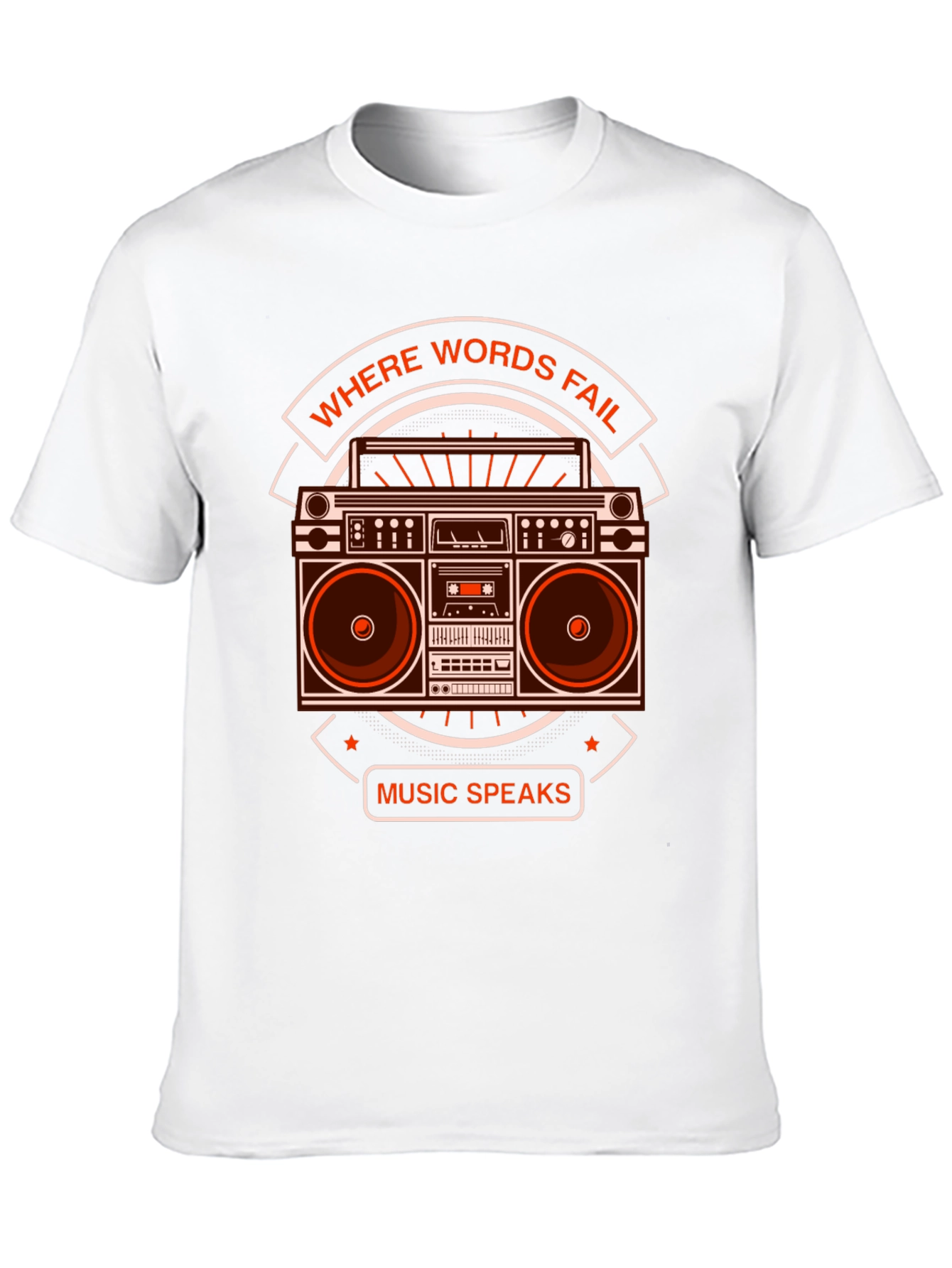 Where Words Fail Music Speaks Graphic Tee