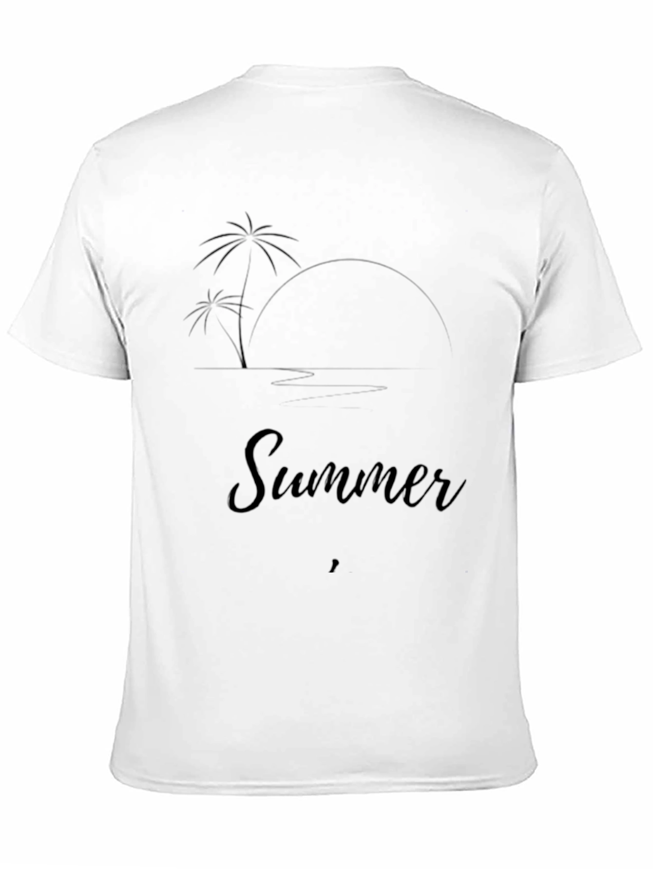 Summer Beach Graphic T-Shirt - Relaxed Fit