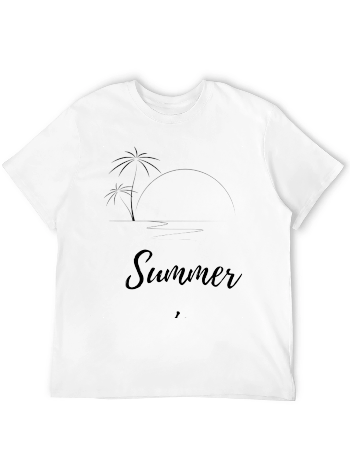 Summer Beach Graphic T-Shirt - Relaxed Fit