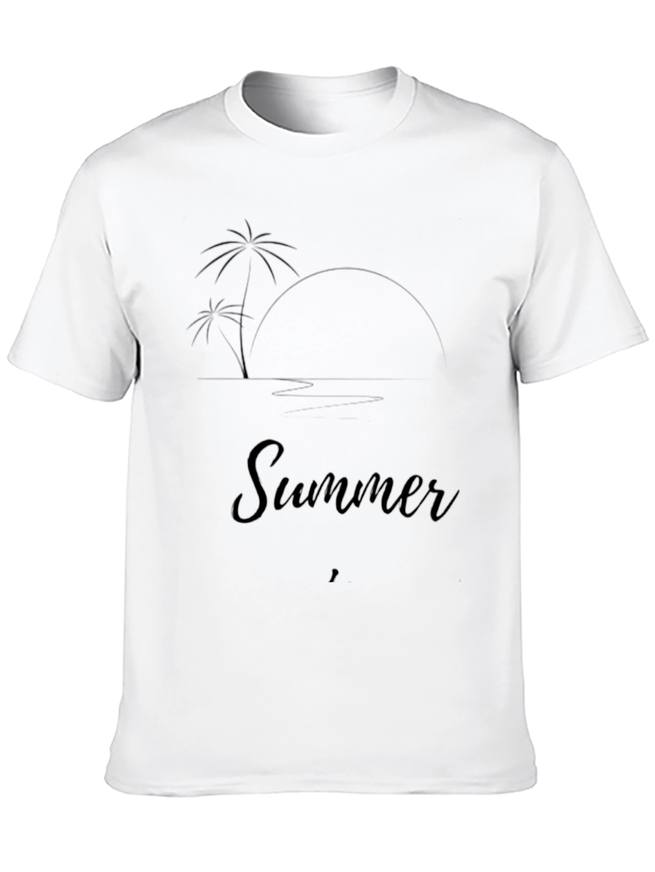 Summer Beach Graphic T-Shirt - Relaxed Fit