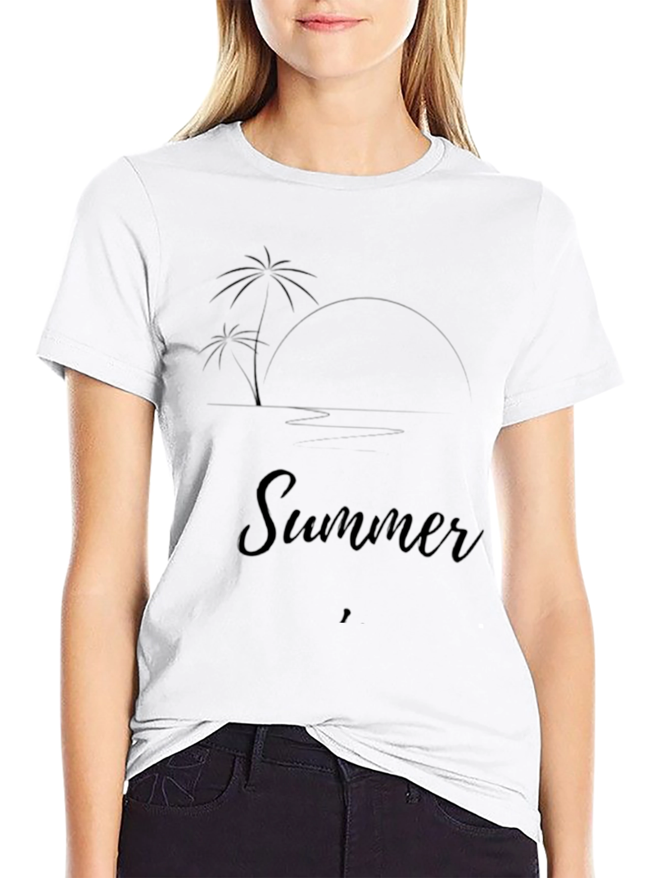 Summer Beach Graphic T-Shirt - Relaxed Fit