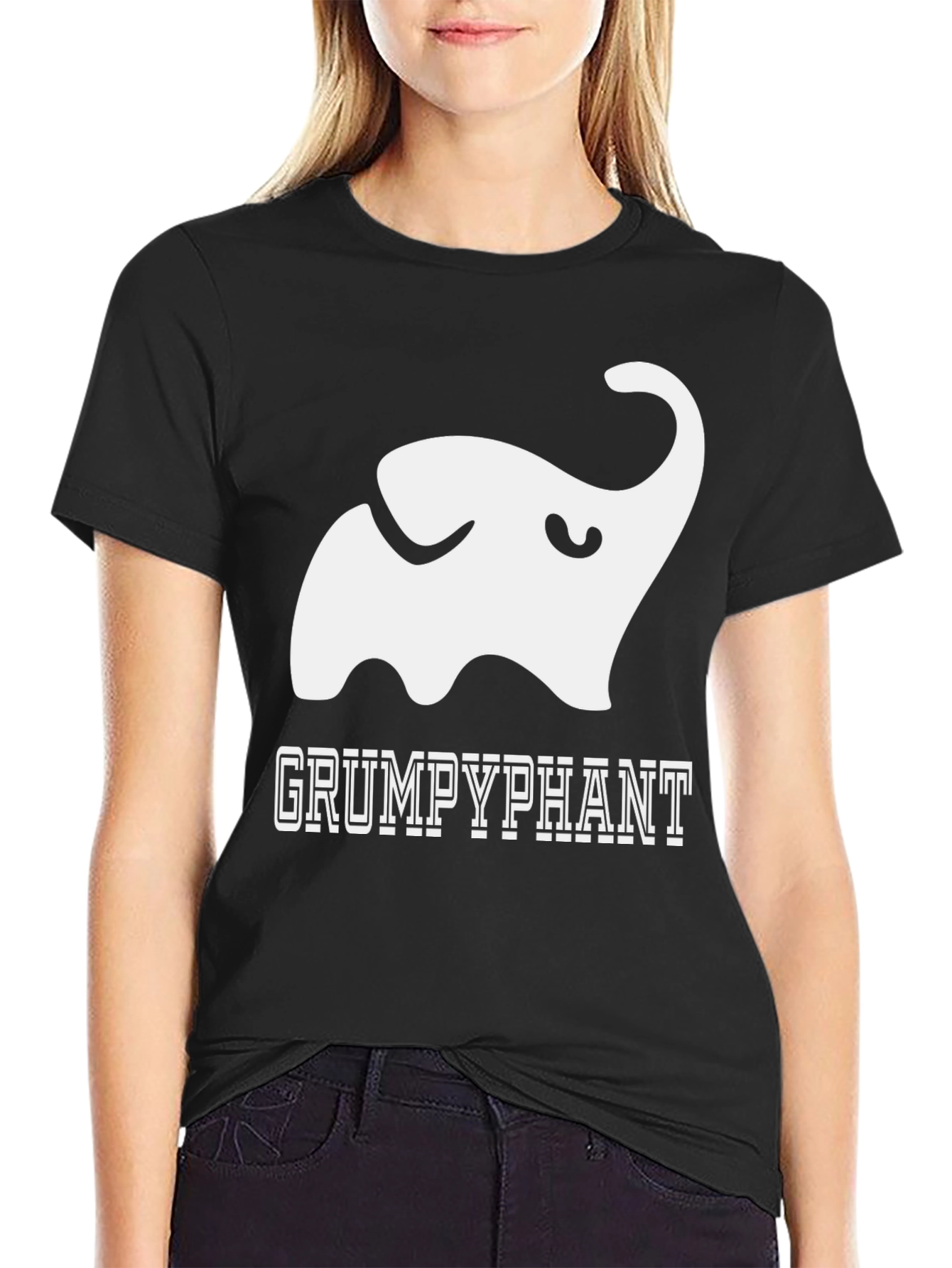 Grumpyphant T-Shirt - Funny Elephant Graphic Tee