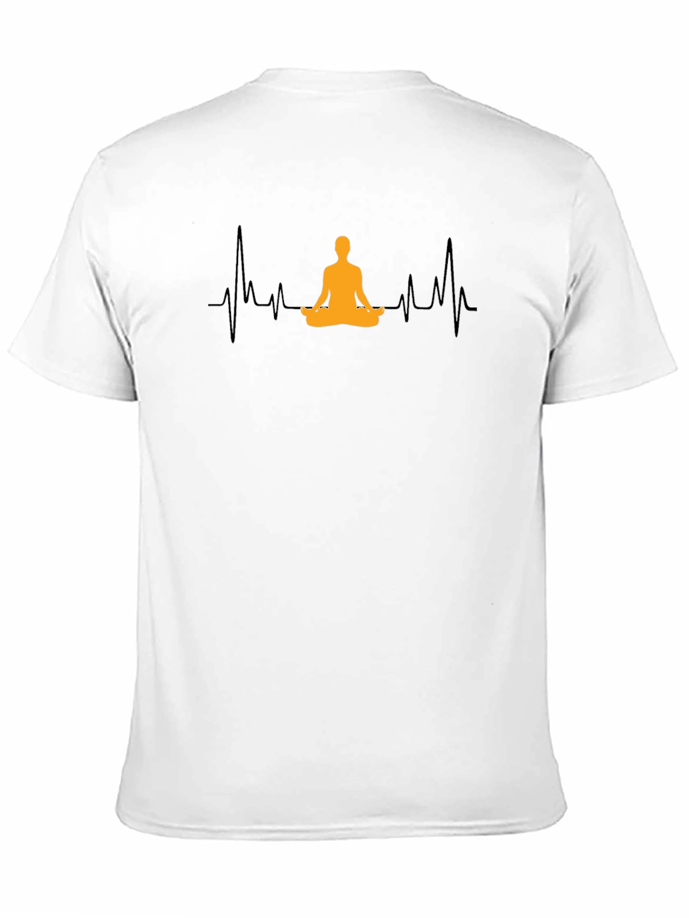 Yoga Heartbeat Graphic Tee - Meditate in Style