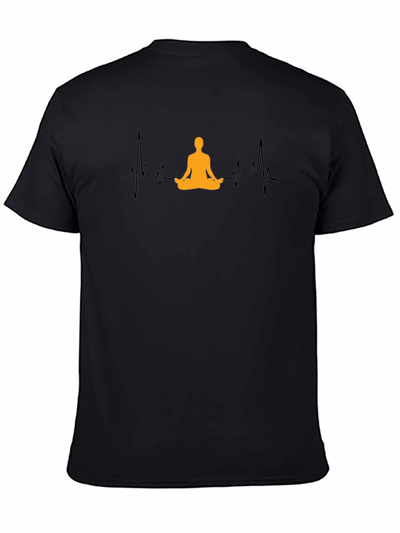 Yoga Heartbeat Graphic Tee - Meditate in Style