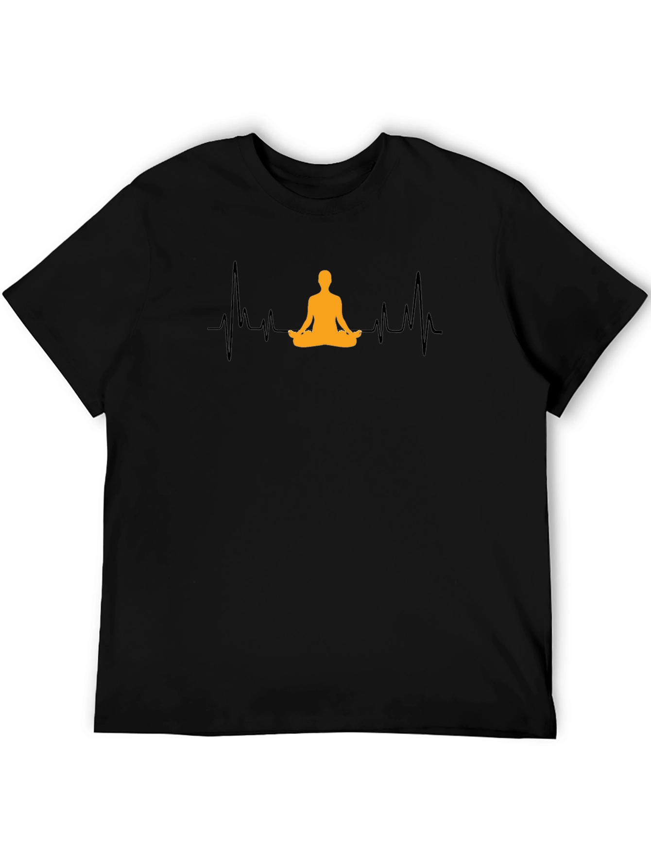 Yoga Heartbeat Graphic Tee - Meditate in Style