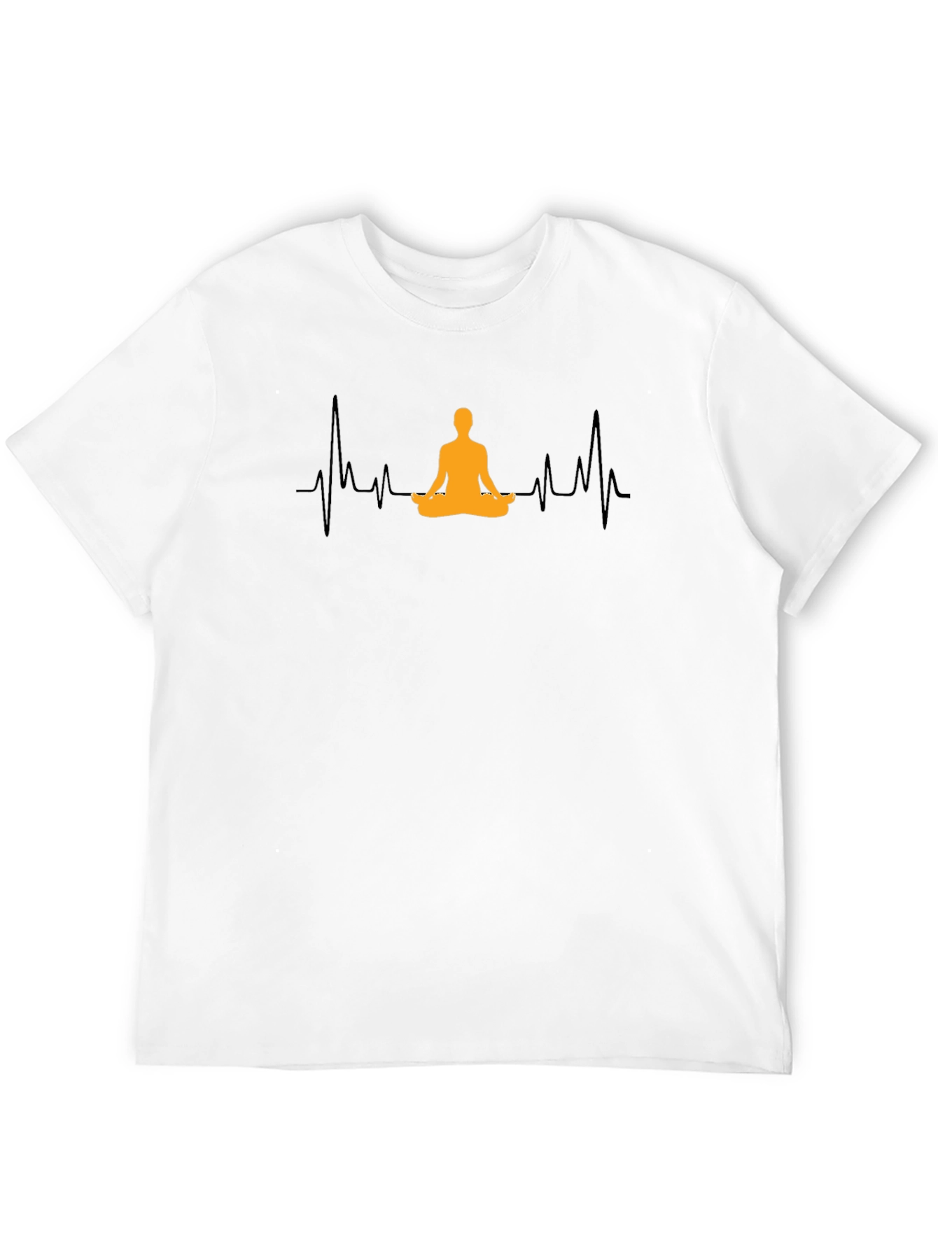 Yoga Heartbeat Graphic Tee - Meditate in Style