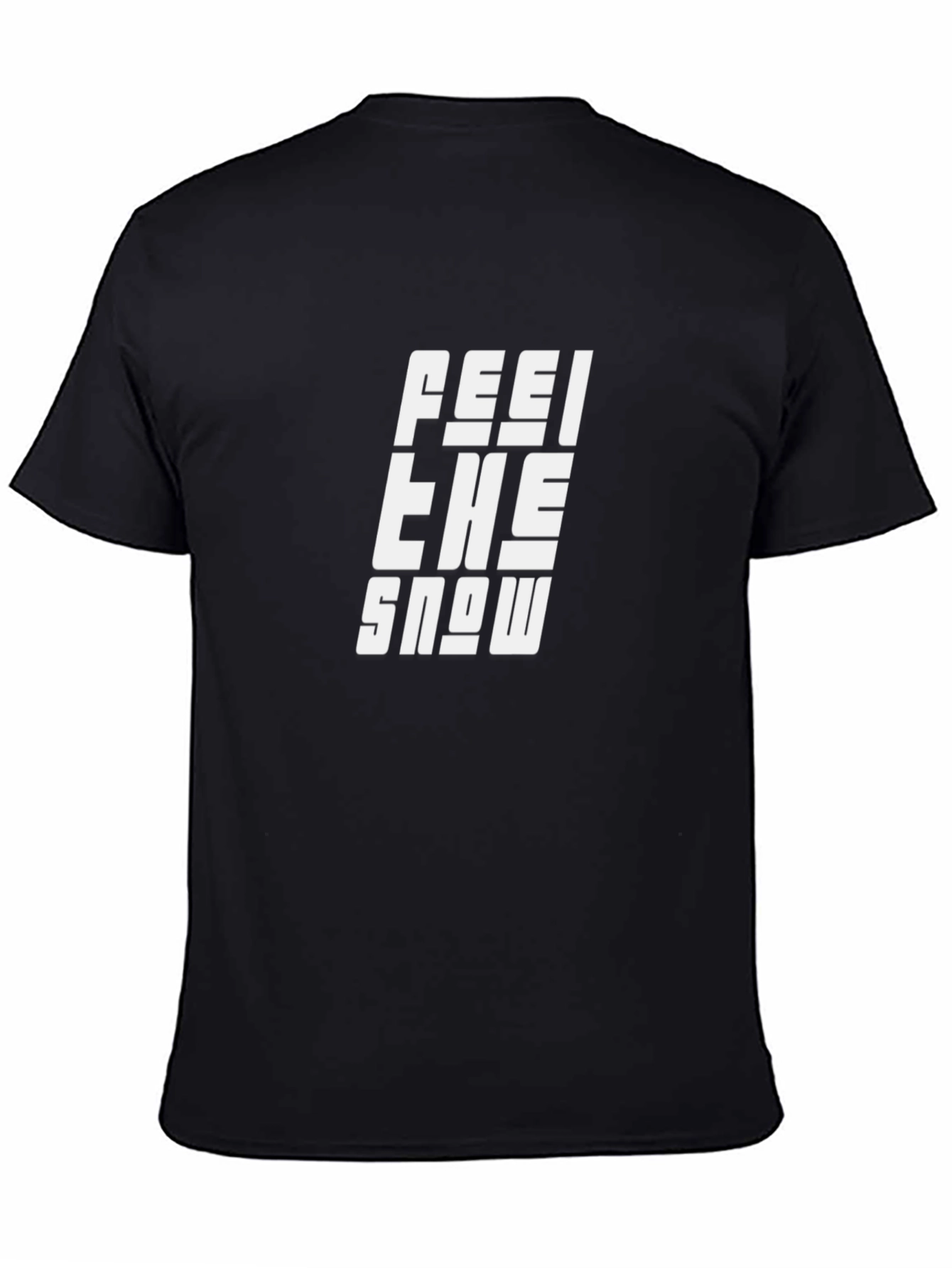 Feel the Snow Black Graphic Tee