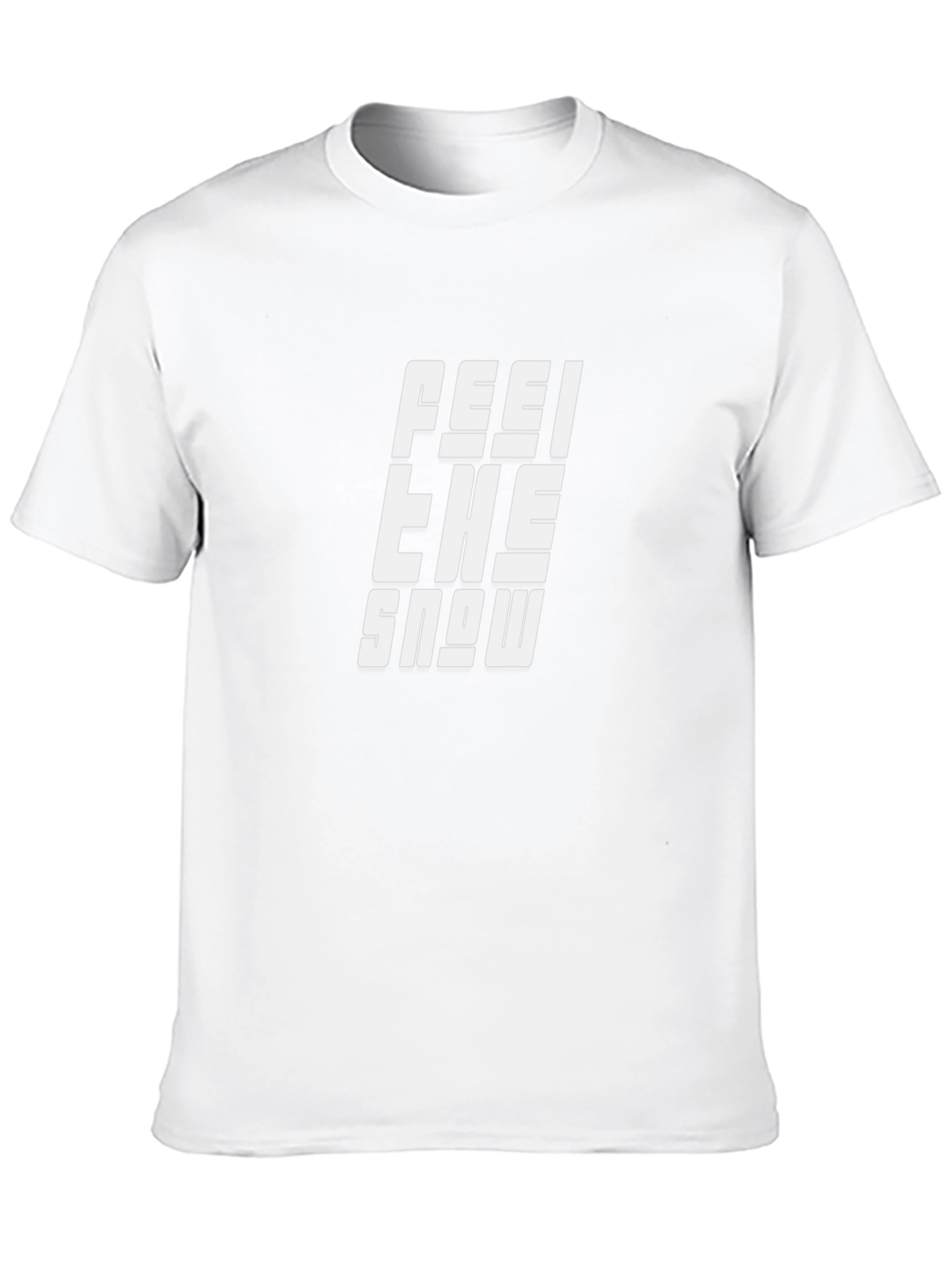 Feel the Snow Black Graphic Tee