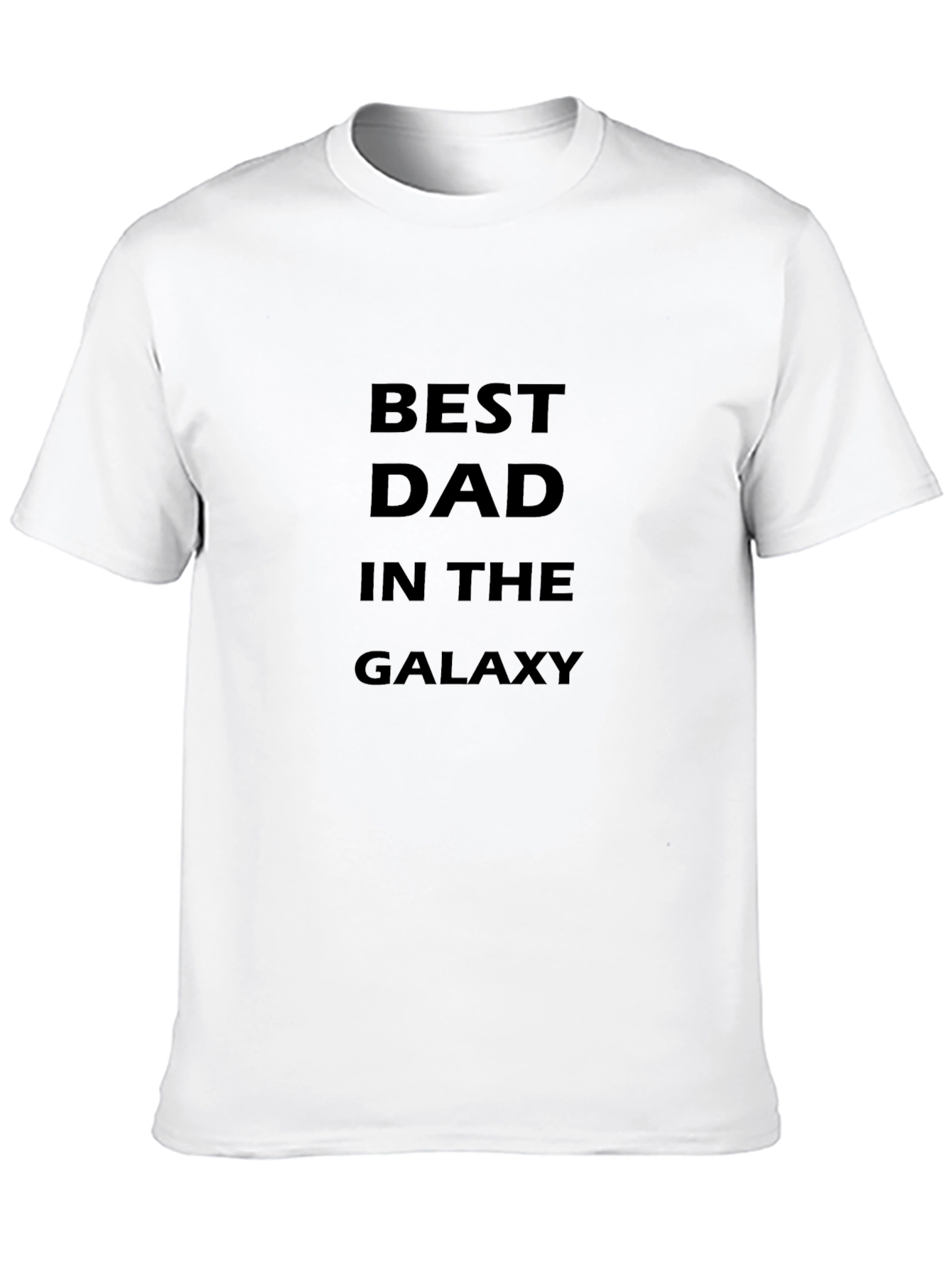 Best Dad in the Galaxy Black T-Shirt