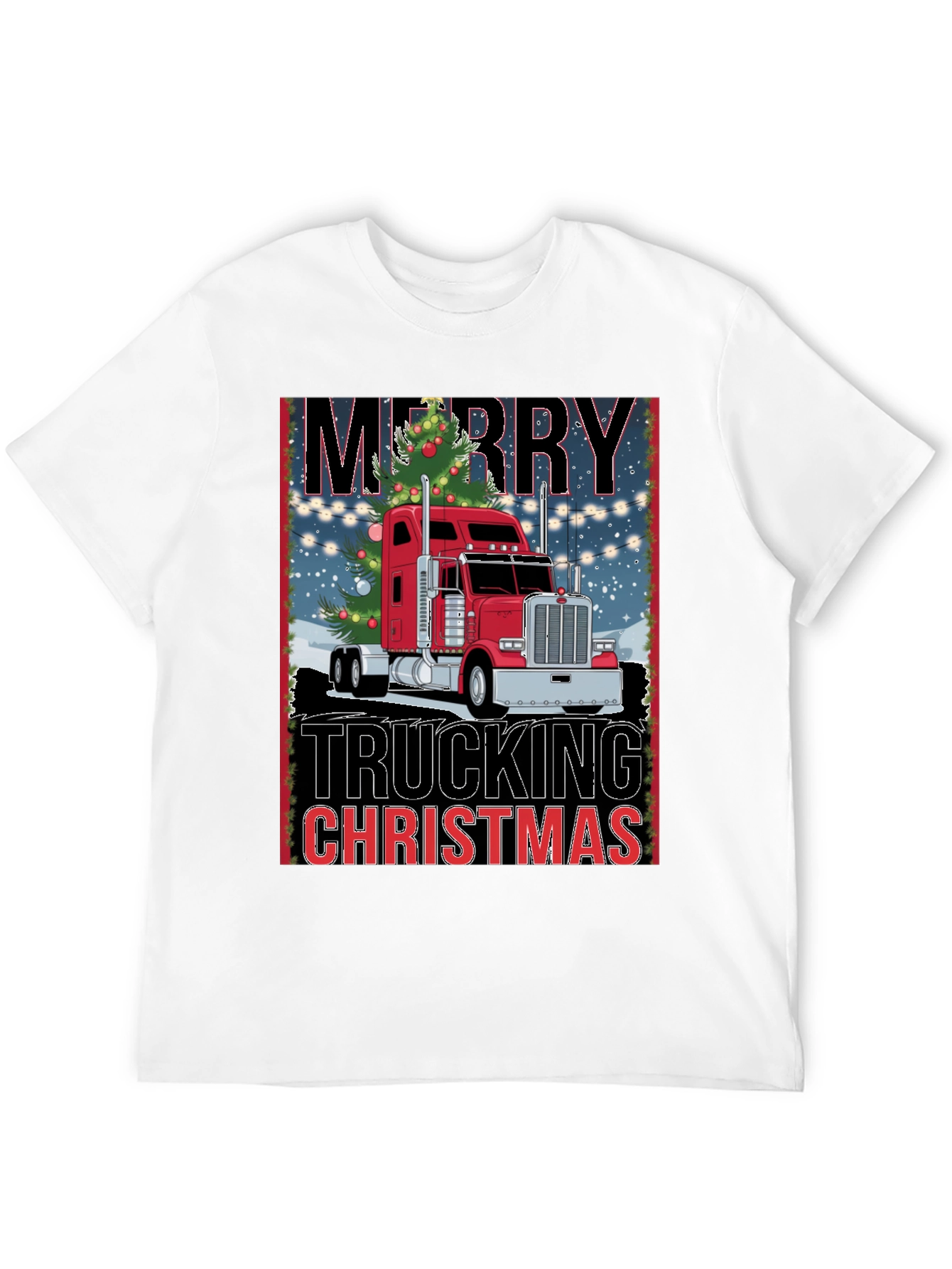 Merry Trucking Christmas T-Shirt