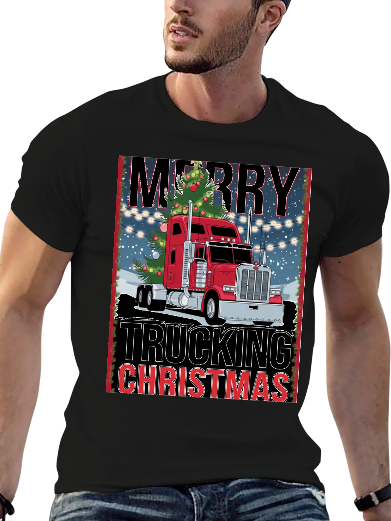 Merry Trucking Christmas T-Shirt