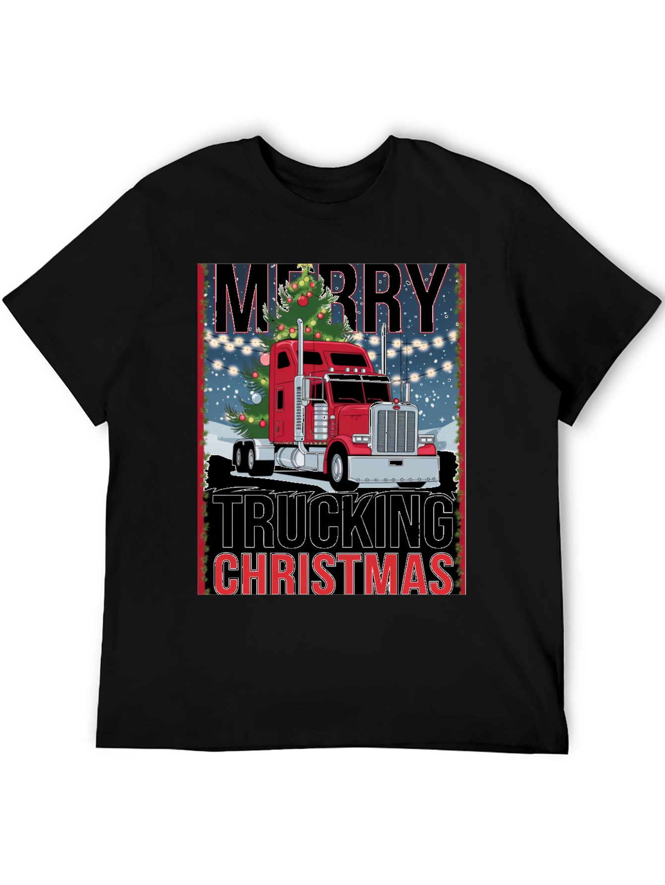 Merry Trucking Christmas T-Shirt