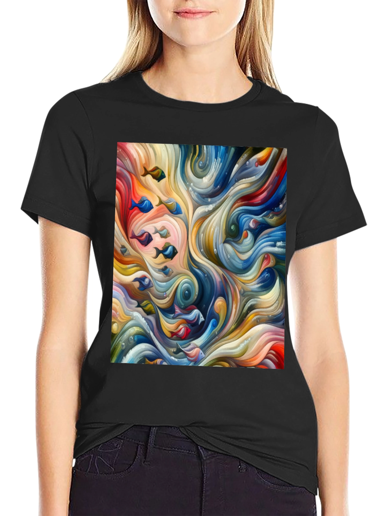 Abstract Fish Flow T-Shirt