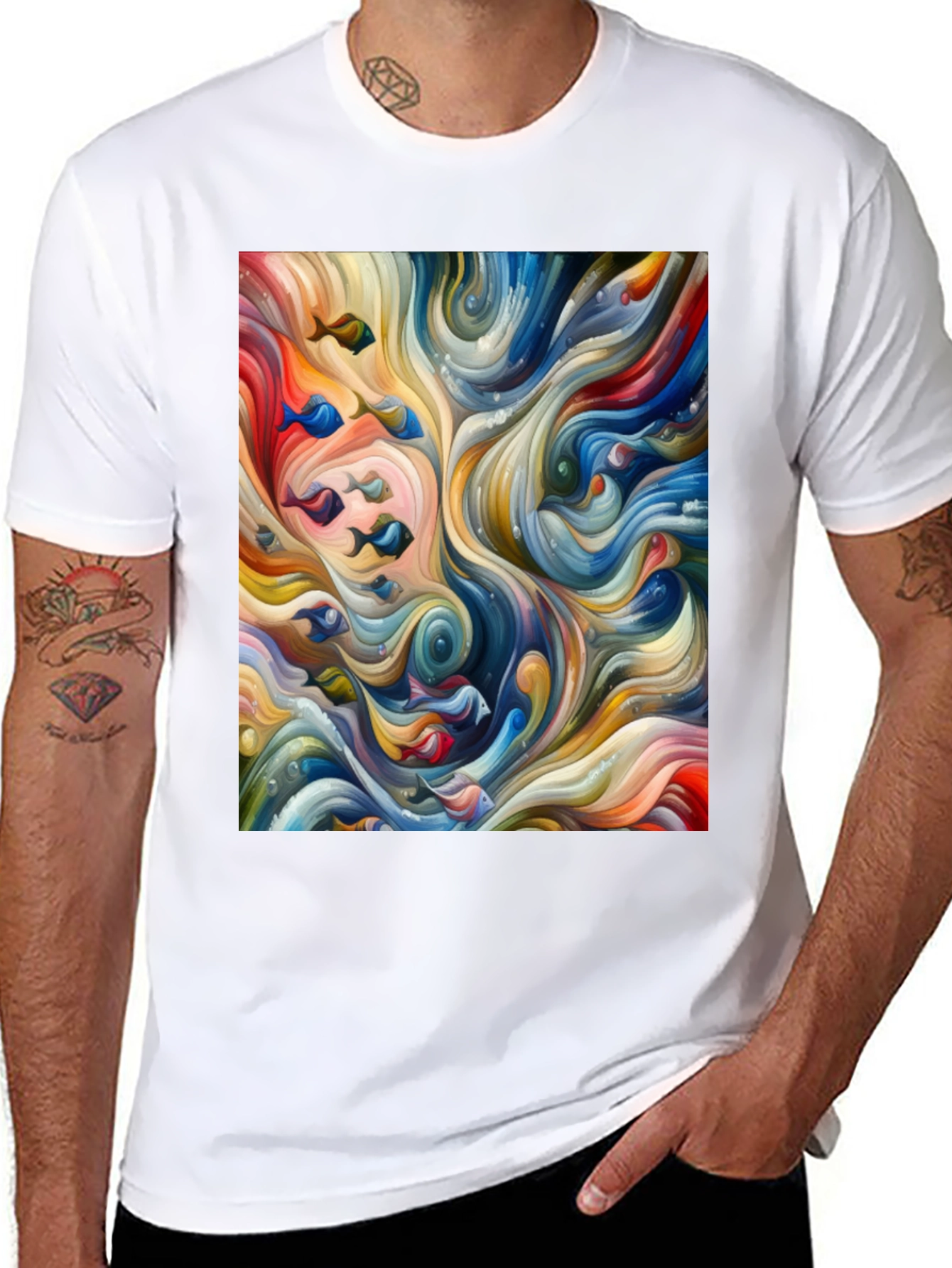 Abstract Fish Flow T-Shirt