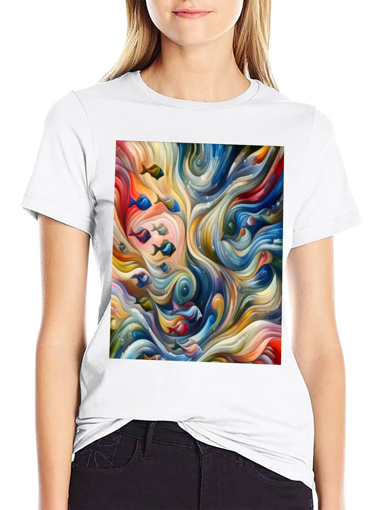 Abstract Fish Flow T-Shirt