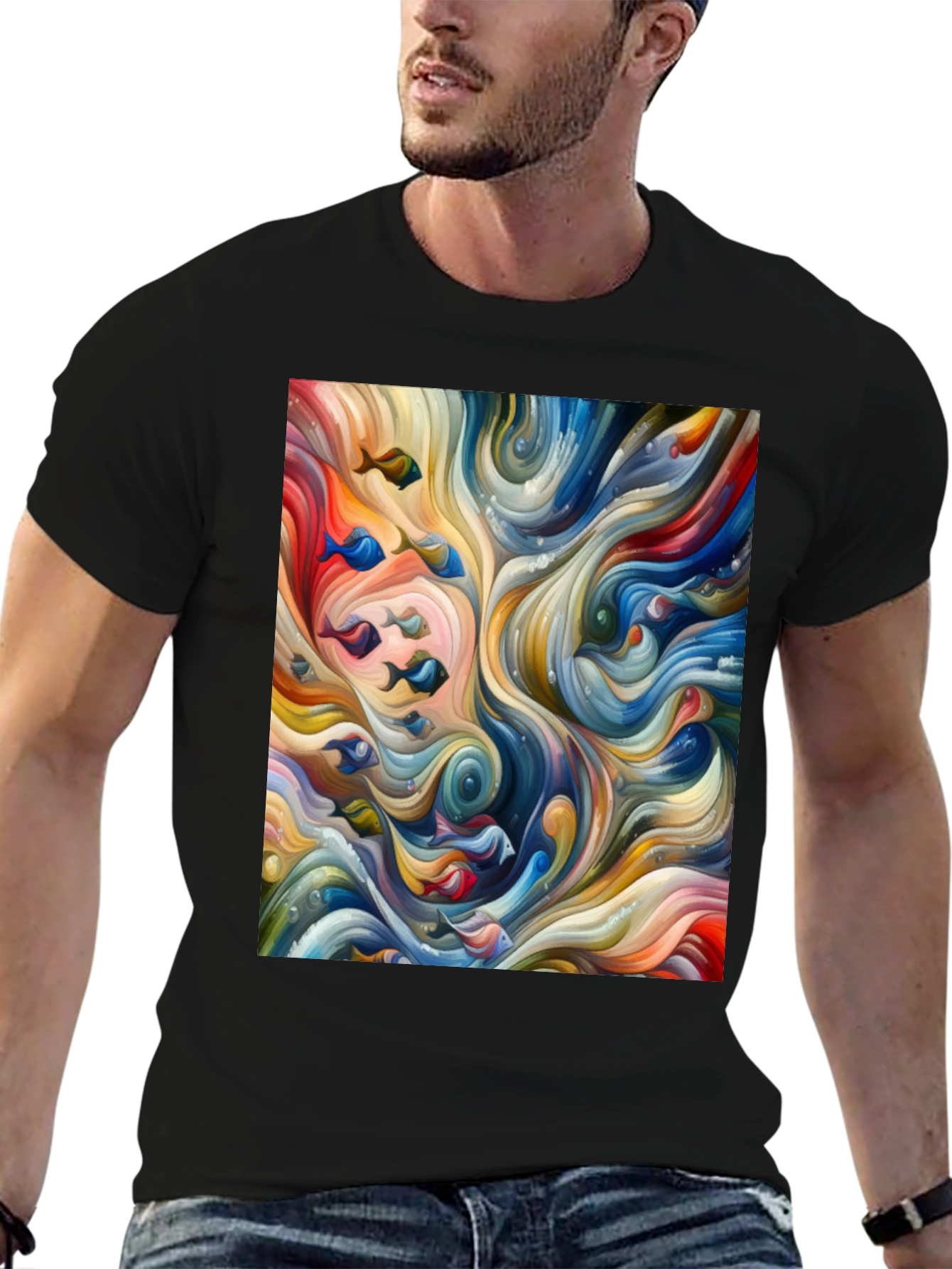 Abstract Fish Flow T-Shirt