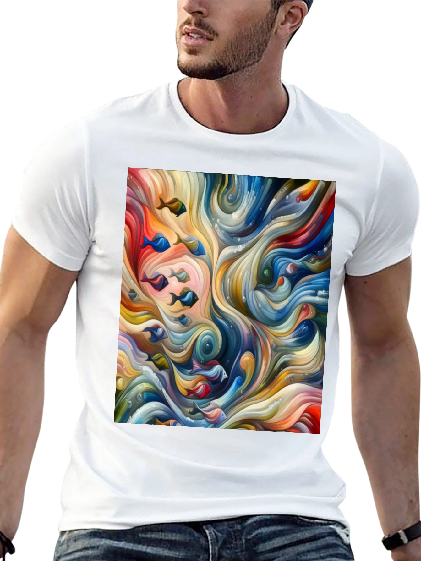Abstract Fish Flow T-Shirt