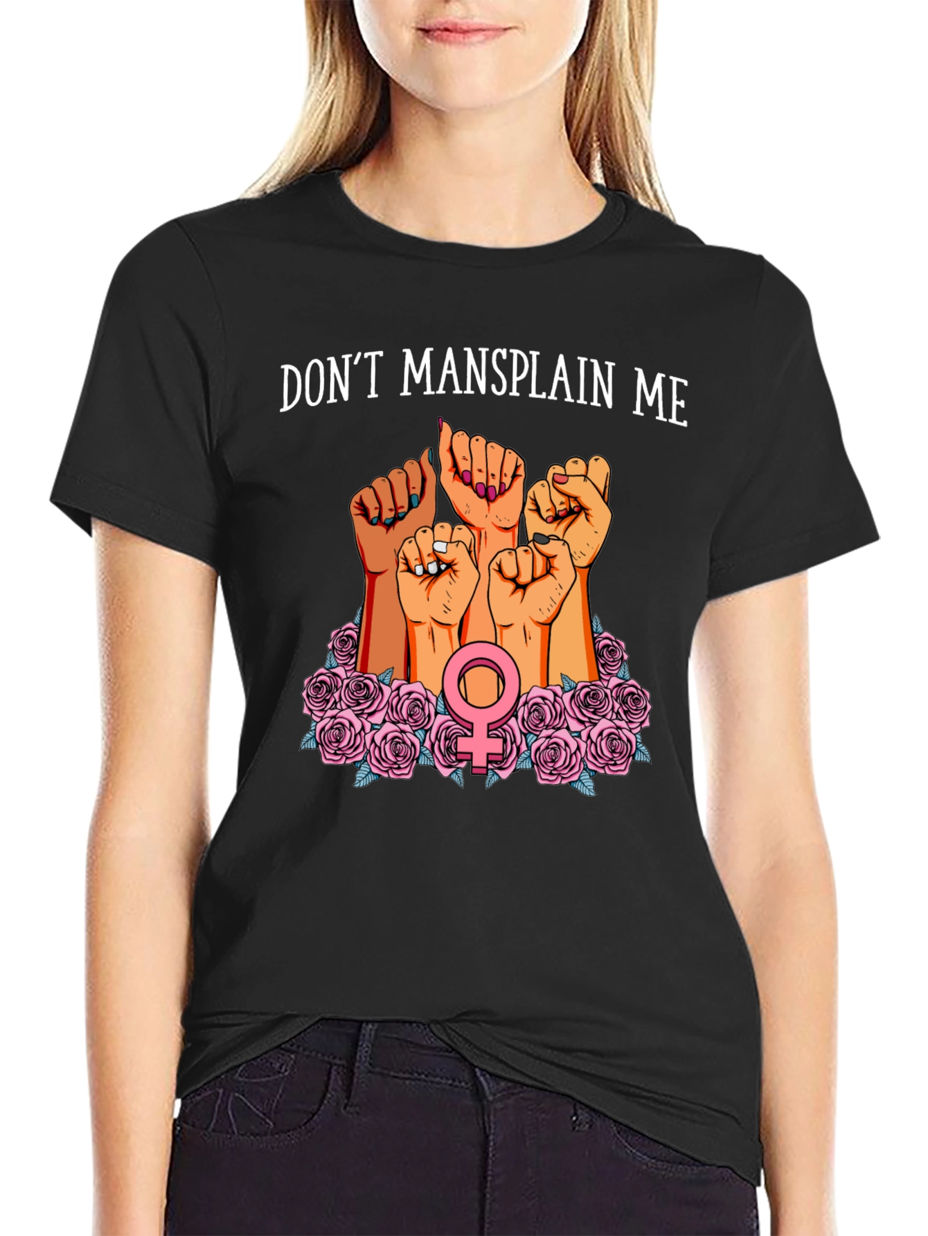 Feminist Dont Mansplain Me Graphic T-Shirt