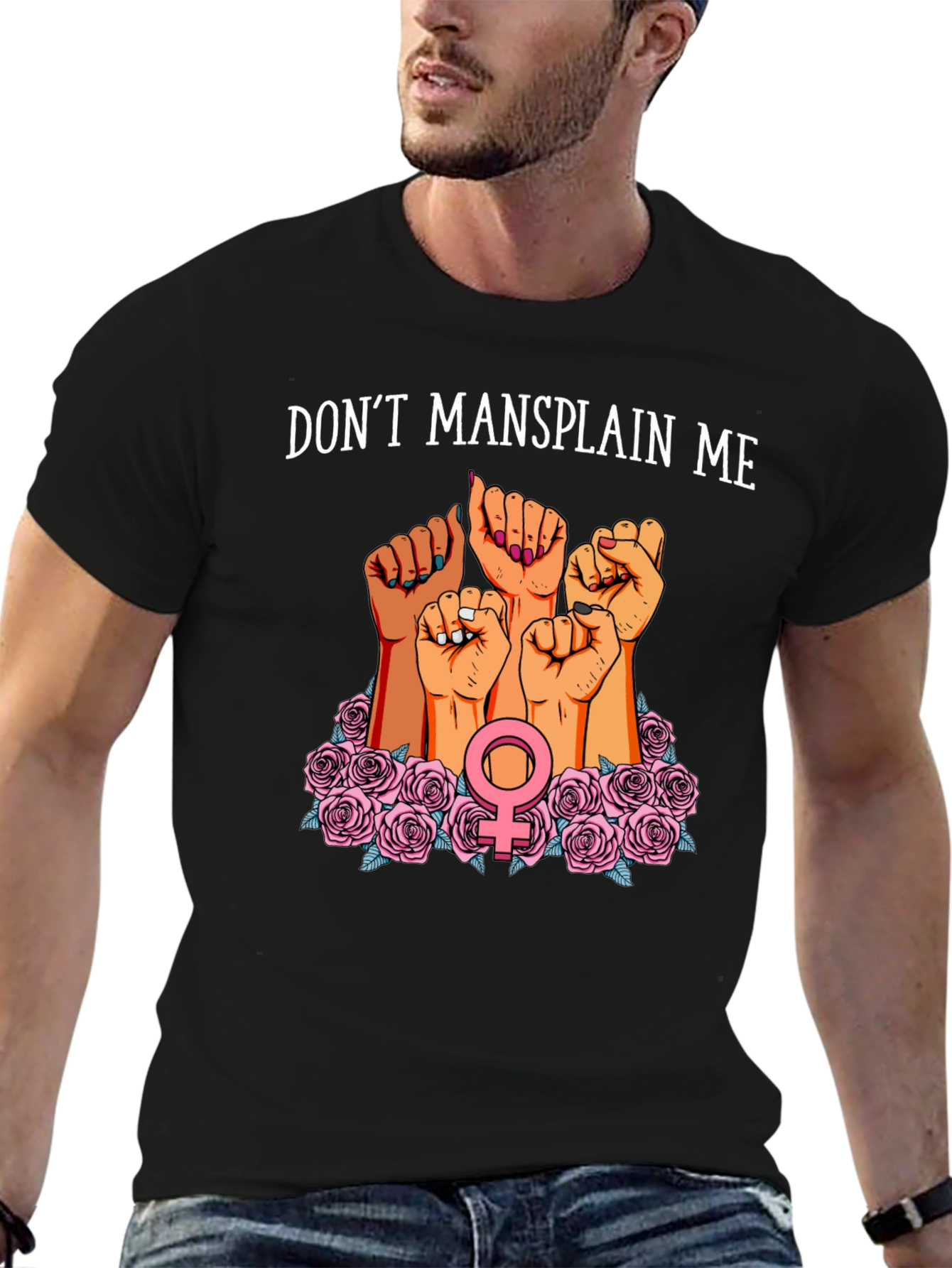 Feminist Dont Mansplain Me Graphic T-Shirt