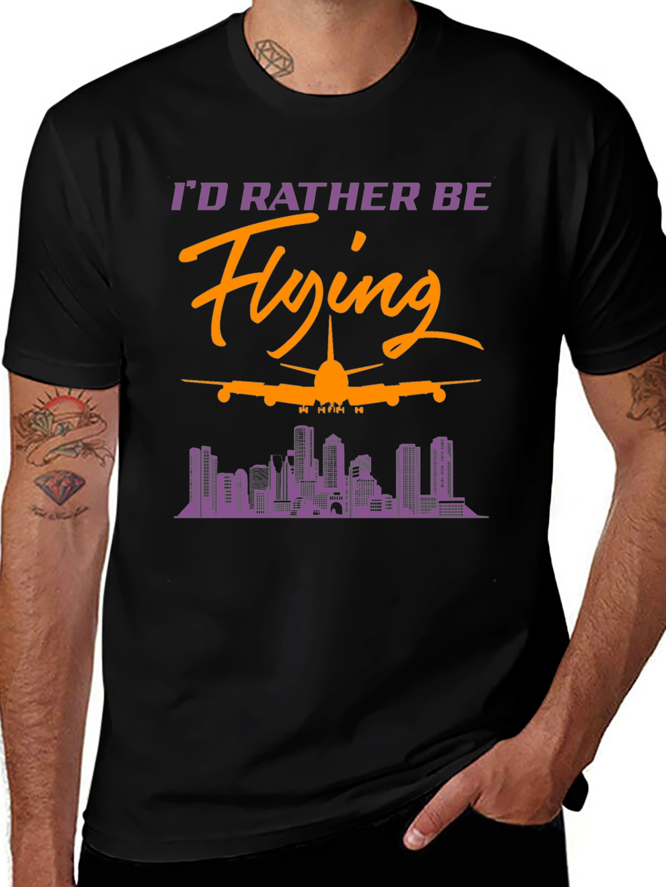 Id Rather Be Flying Graphic T-Shirt