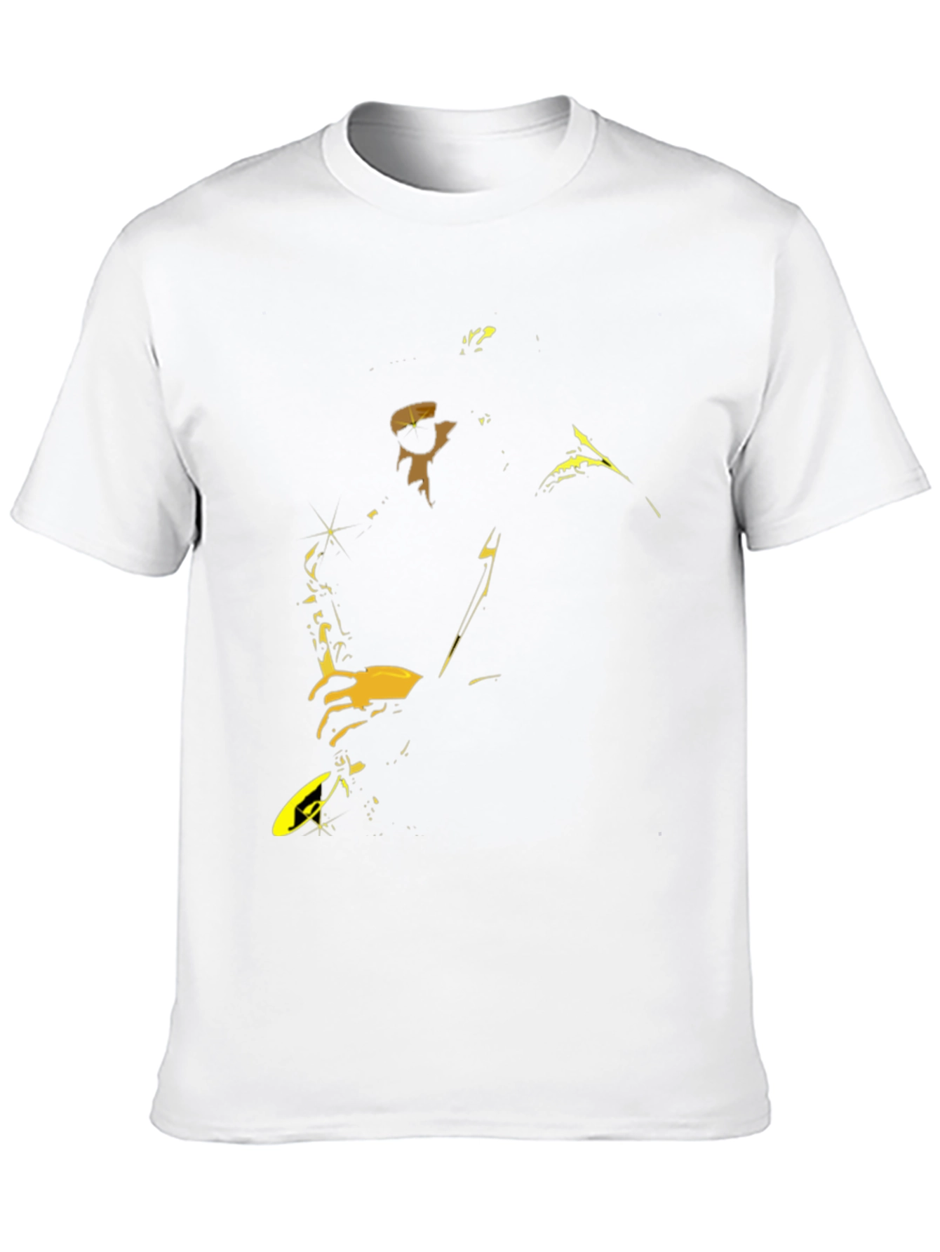 Saxophone Player Graphic Black T-Shirt