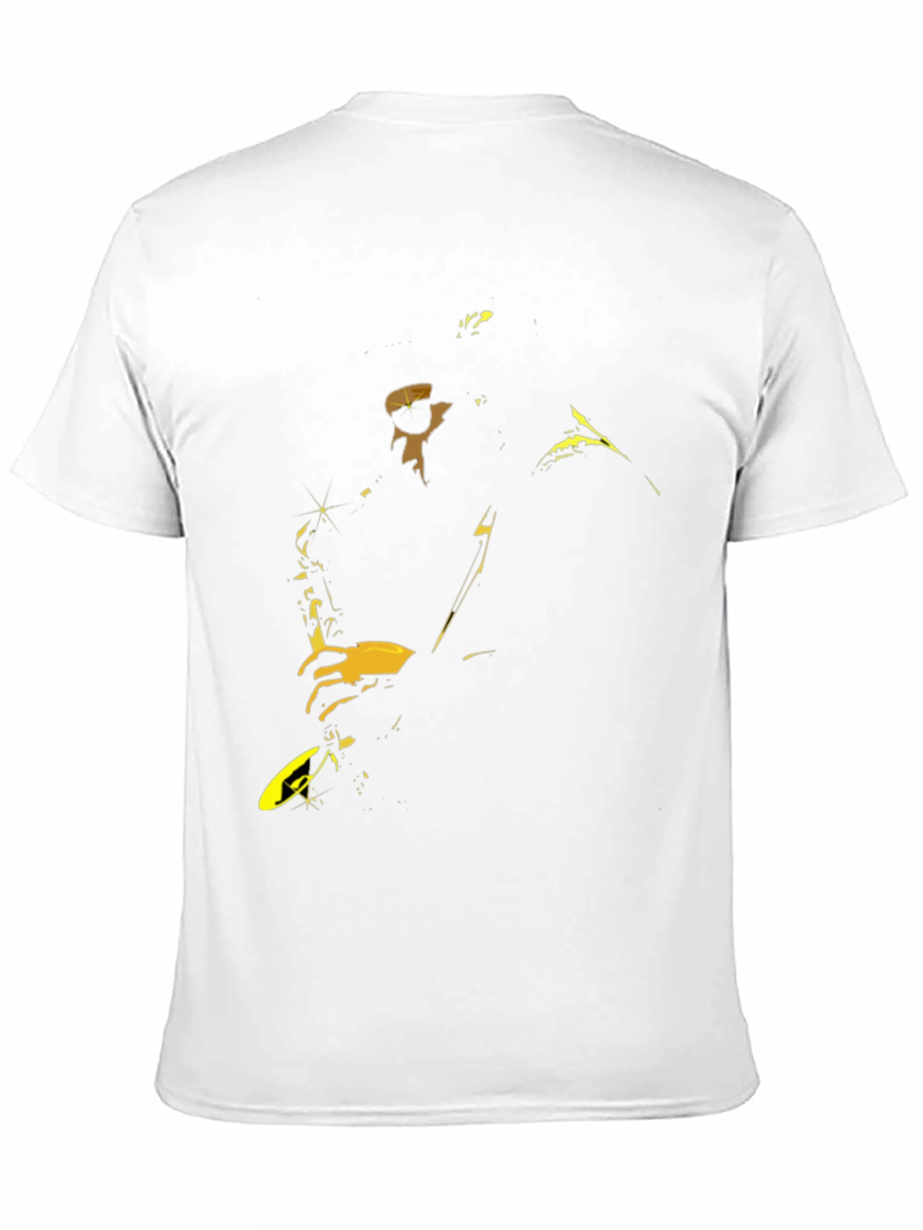 Saxophone Player Graphic Black T-Shirt
