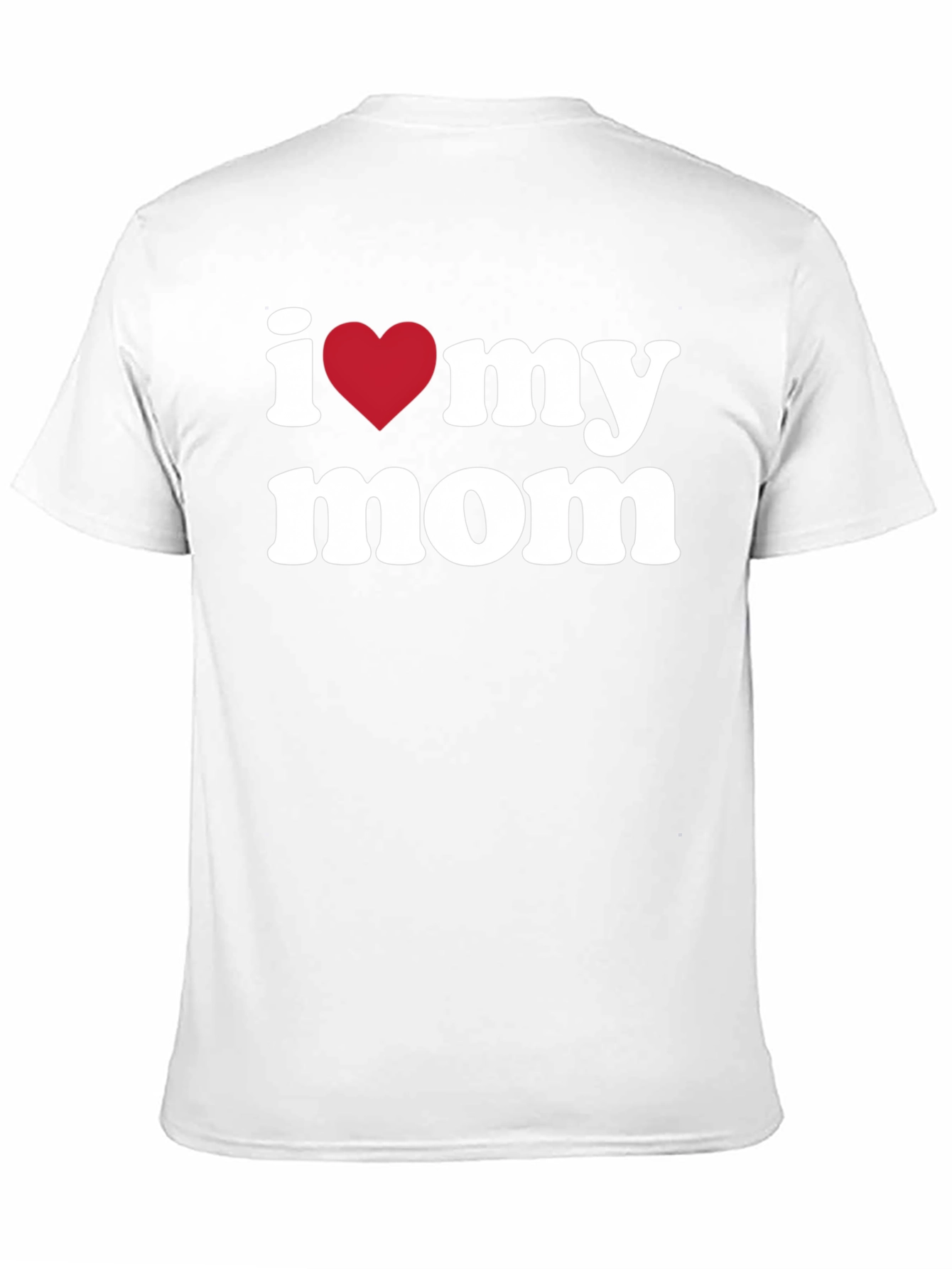 I Heart My Mom T-Shirt - Black Graphic Tee