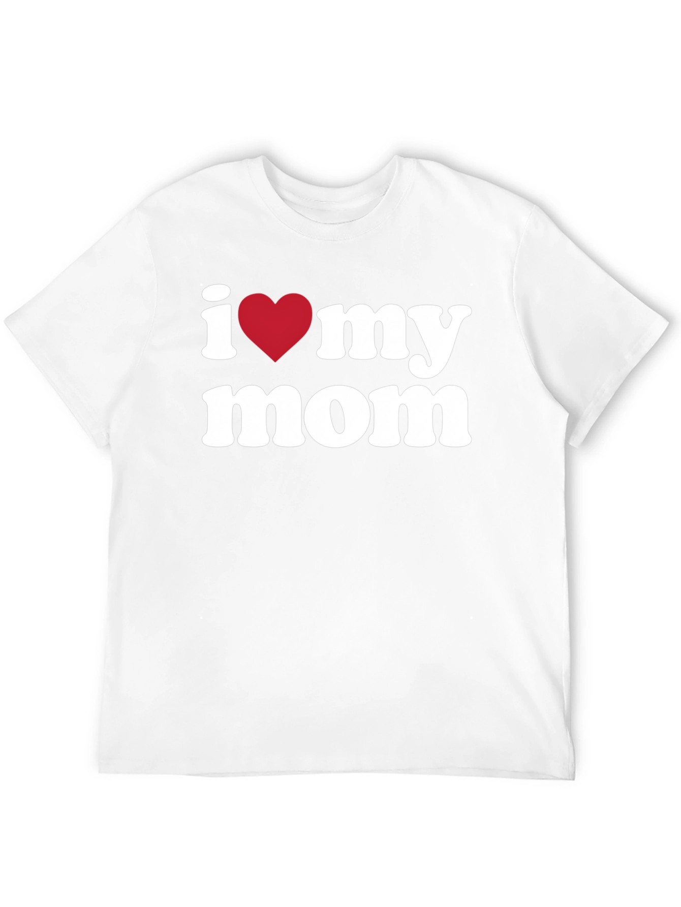 I Heart My Mom T-Shirt - Black Graphic Tee