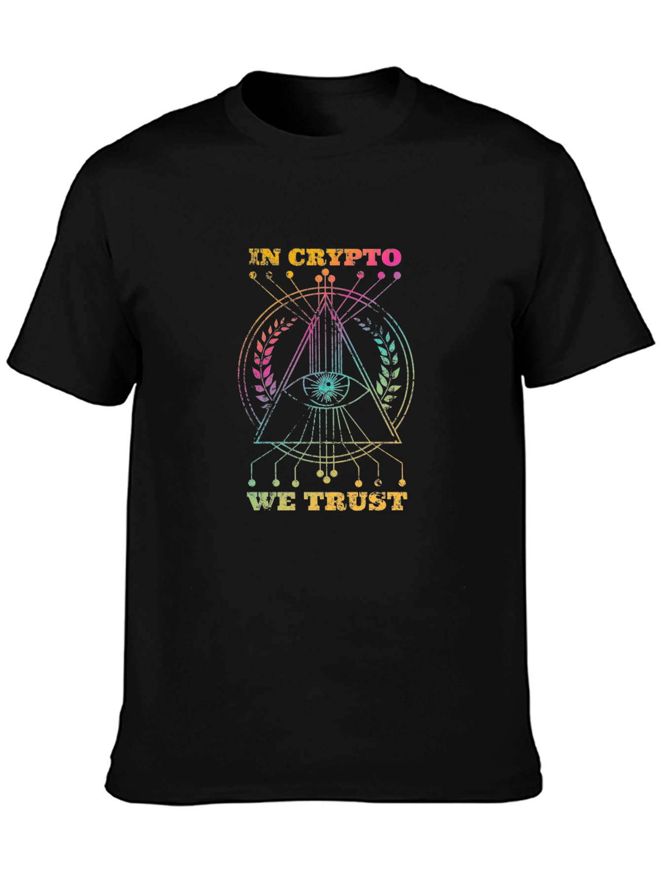 In Crypto We Trust Graphic T-Shirt - Black