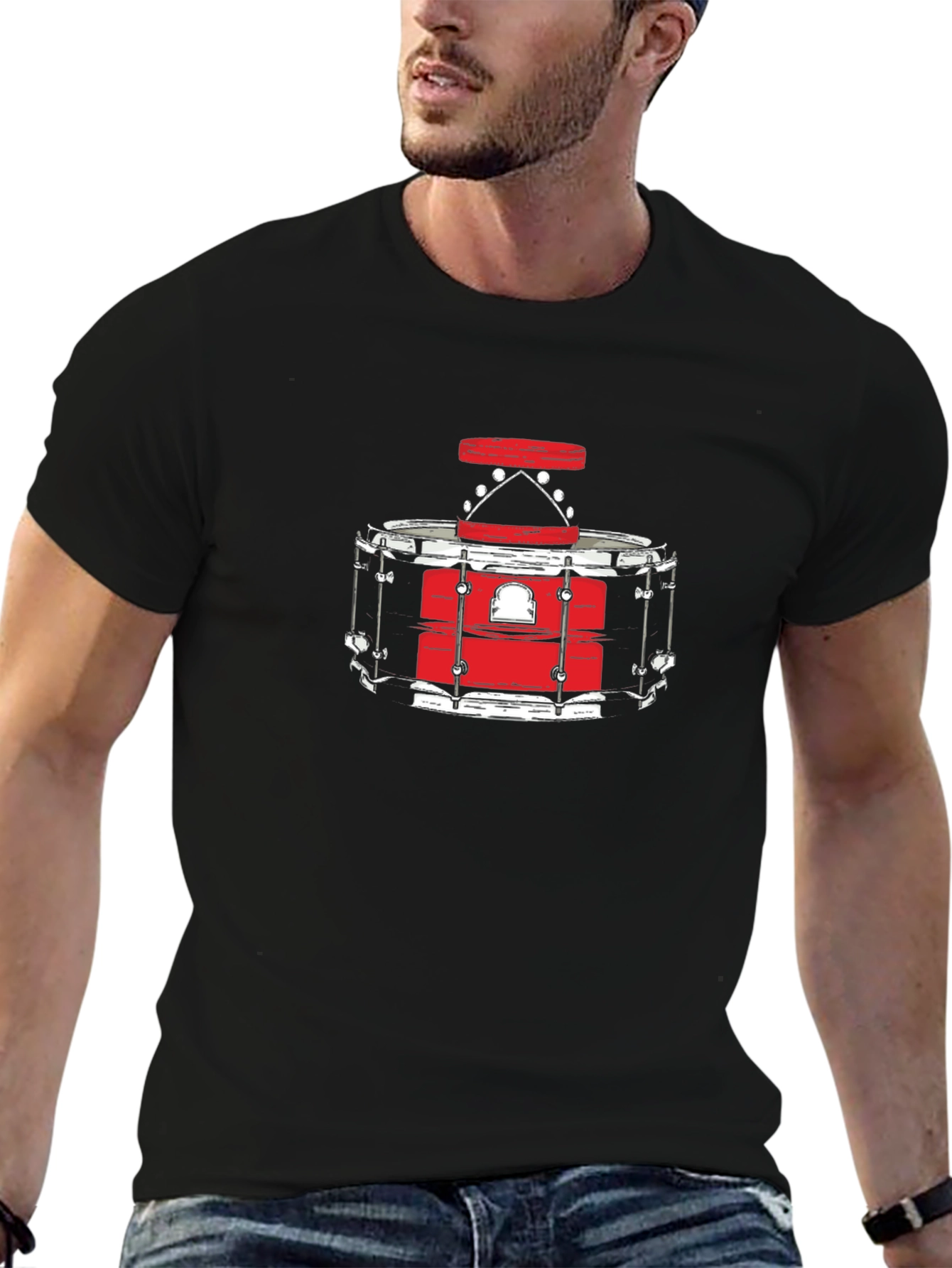 Drum Graphic T-Shirt - Musician Style