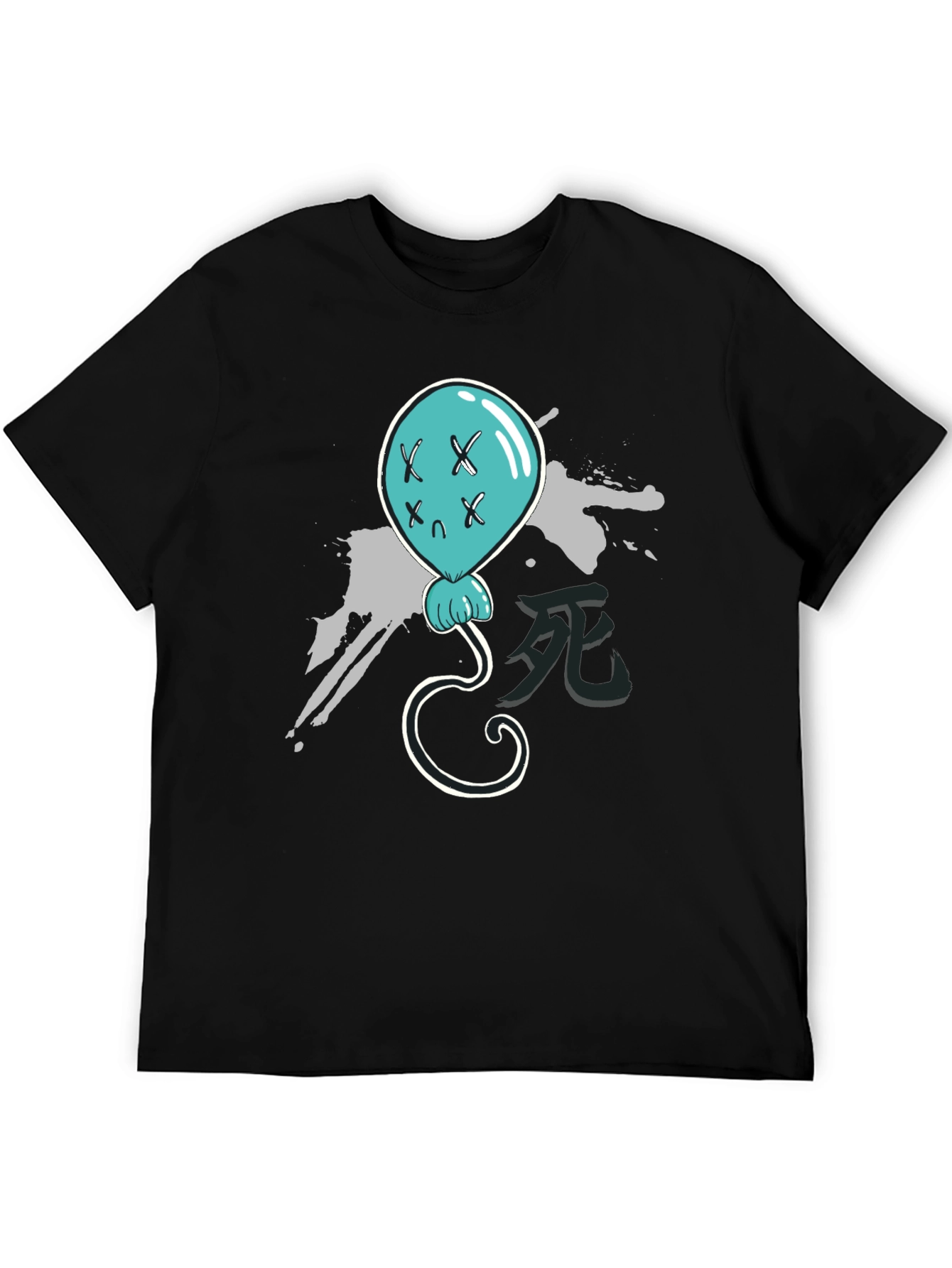 Creepy Cute Balloon T-Shirt - Black