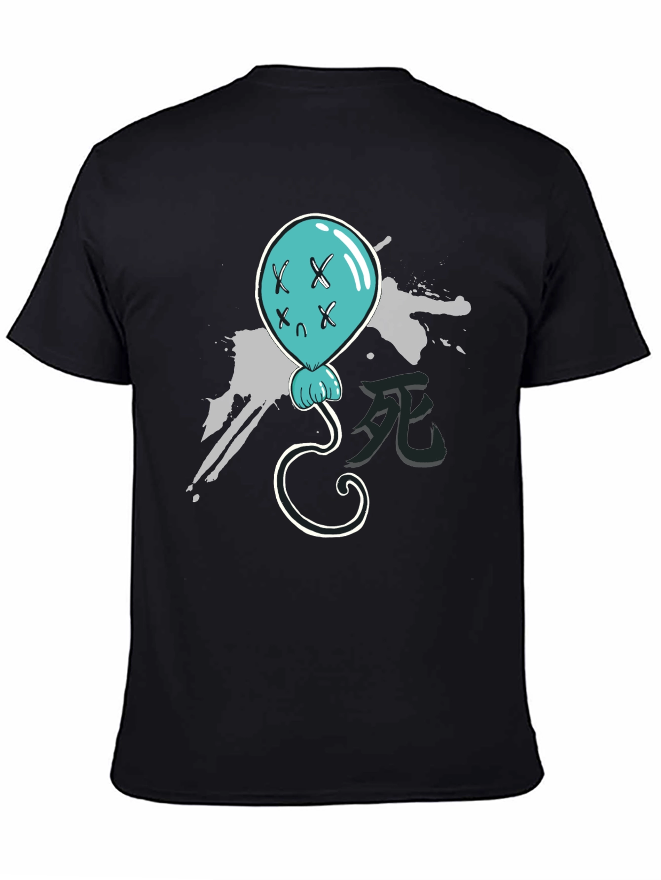 Creepy Cute Balloon T-Shirt - Black