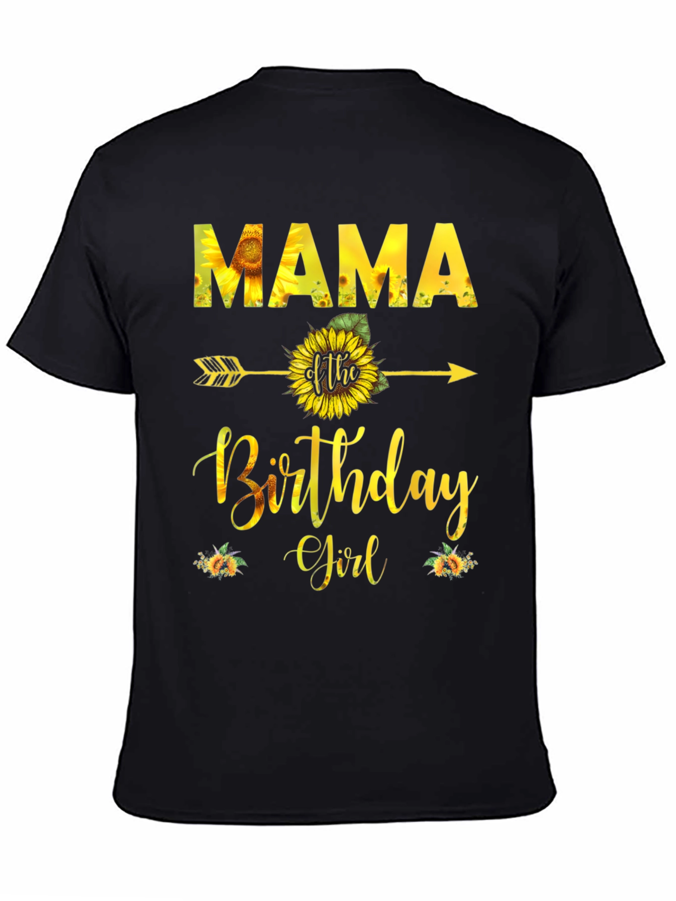Mama Birthday Girl Sunflower T-Shirt