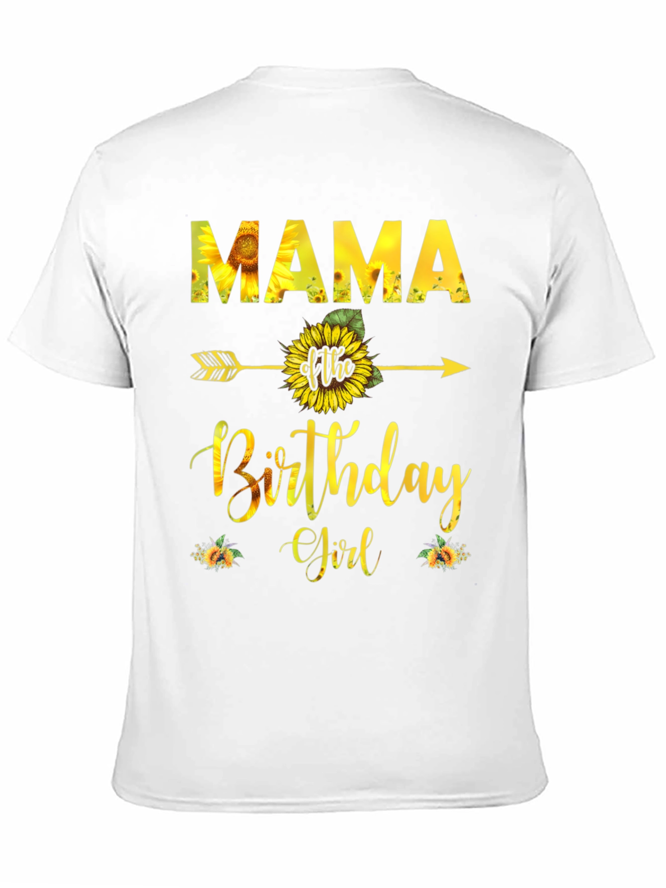 Mama Birthday Girl Sunflower T-Shirt