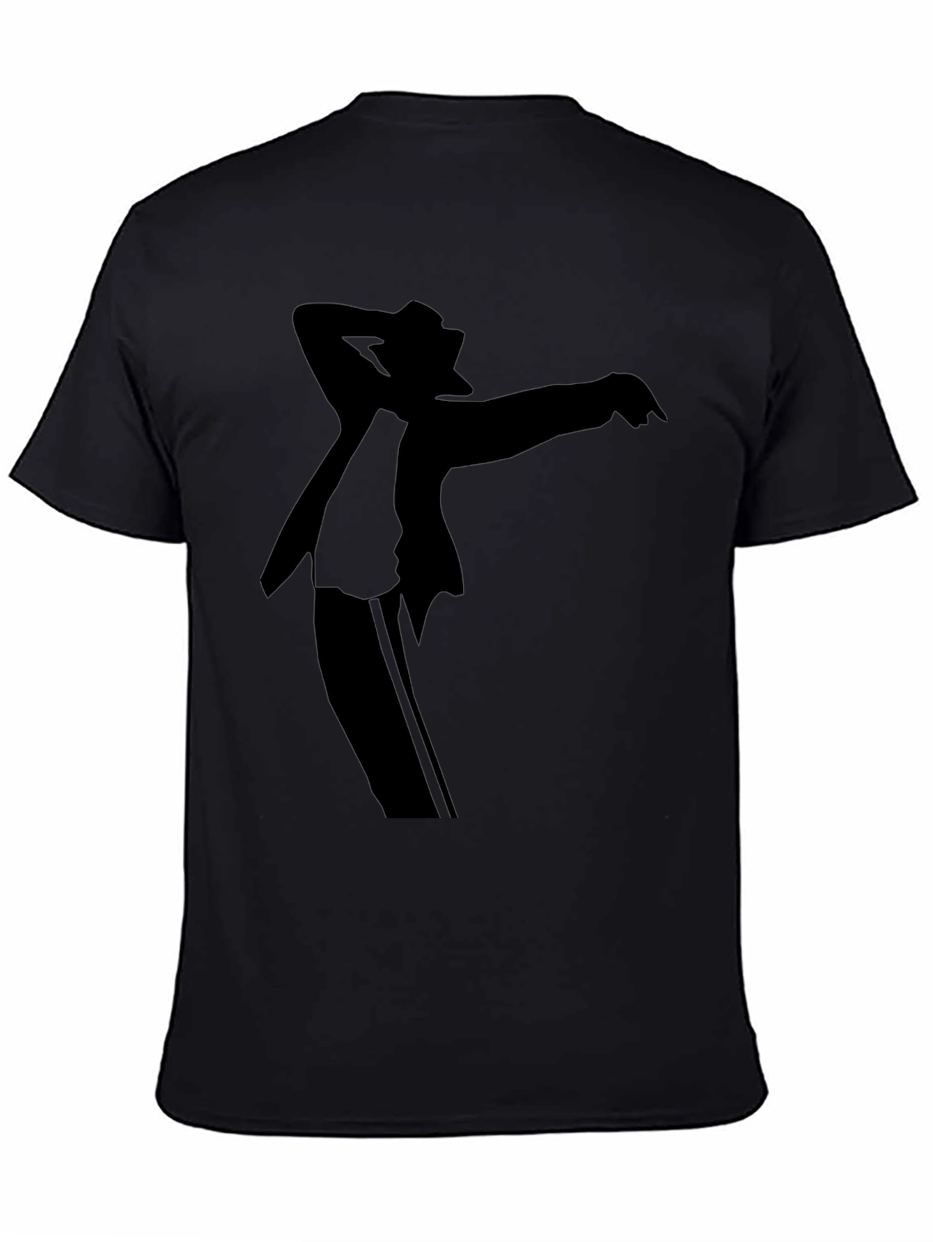 Michael Jackson Silhouette Black Graphic T-Shirt