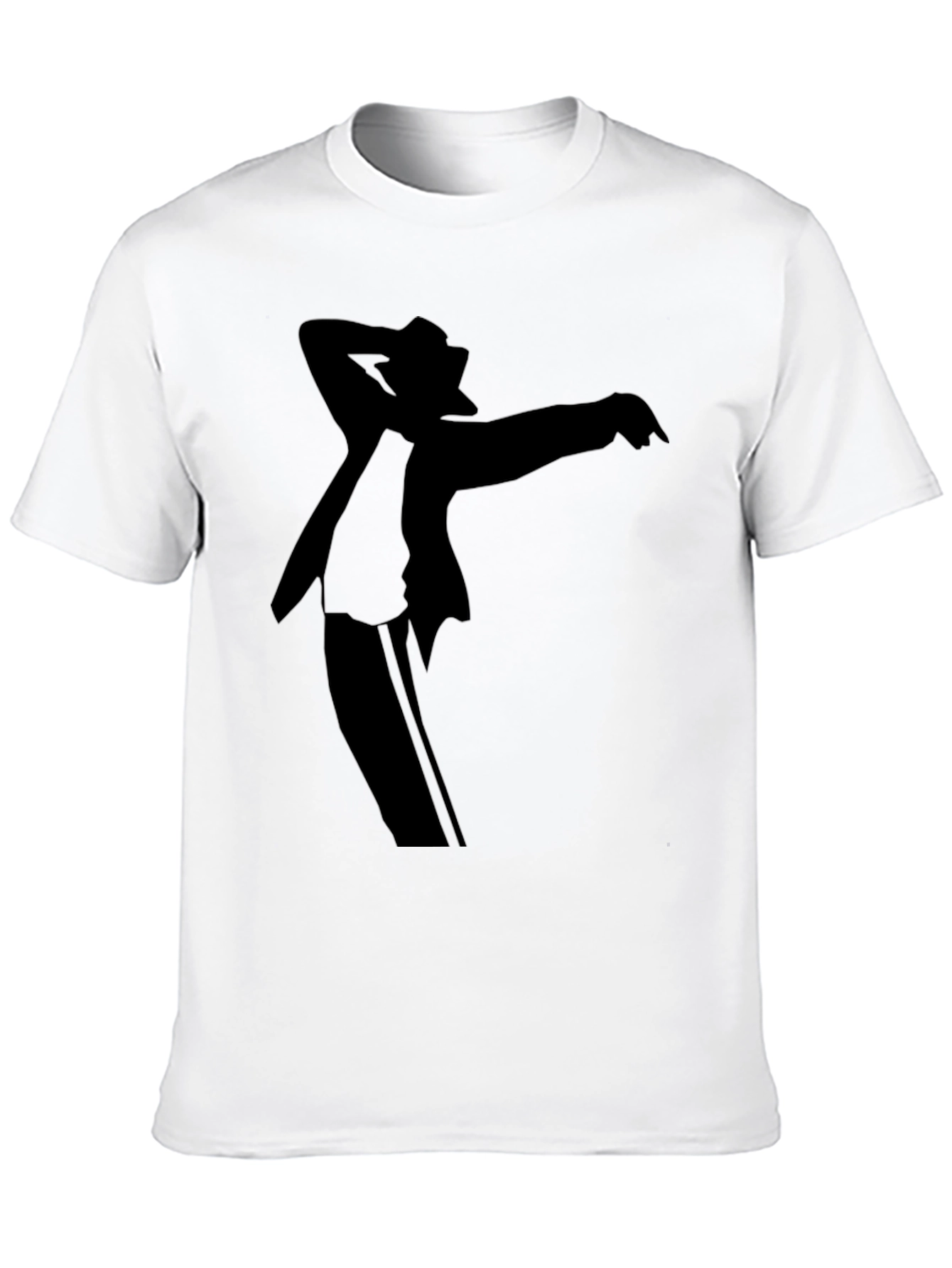 Michael Jackson Silhouette Black Graphic T-Shirt