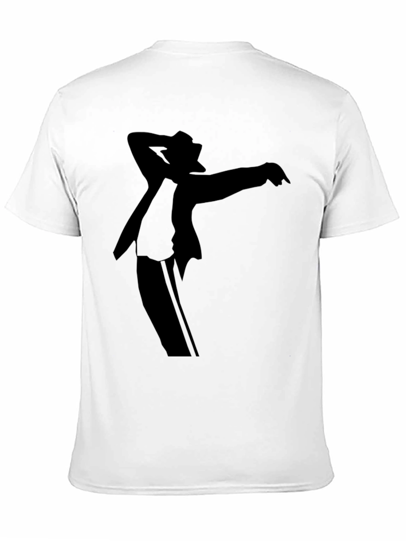 Michael Jackson Silhouette Black Graphic T-Shirt