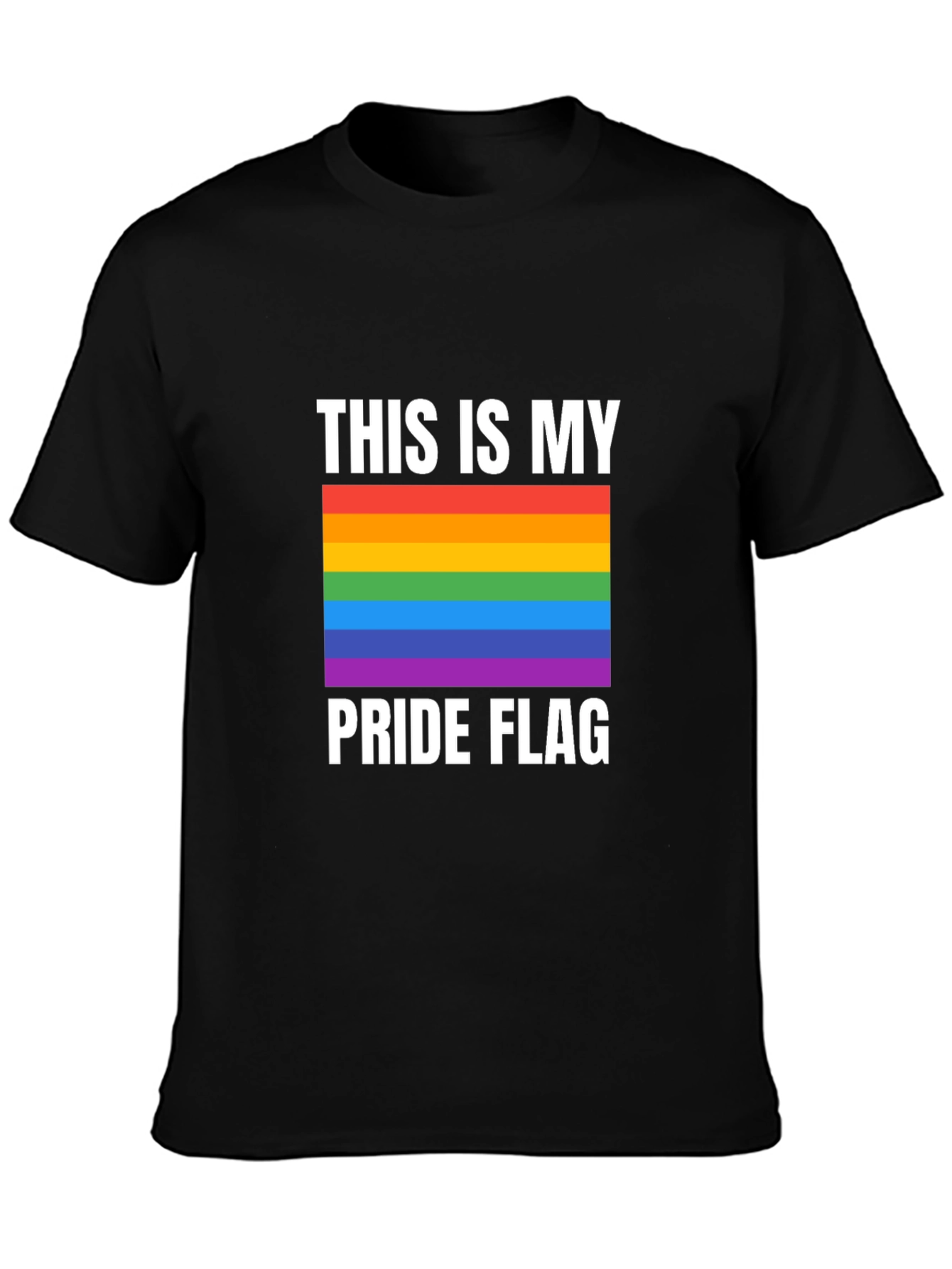 Pride Flag Graphic Tee - Show Your Support!