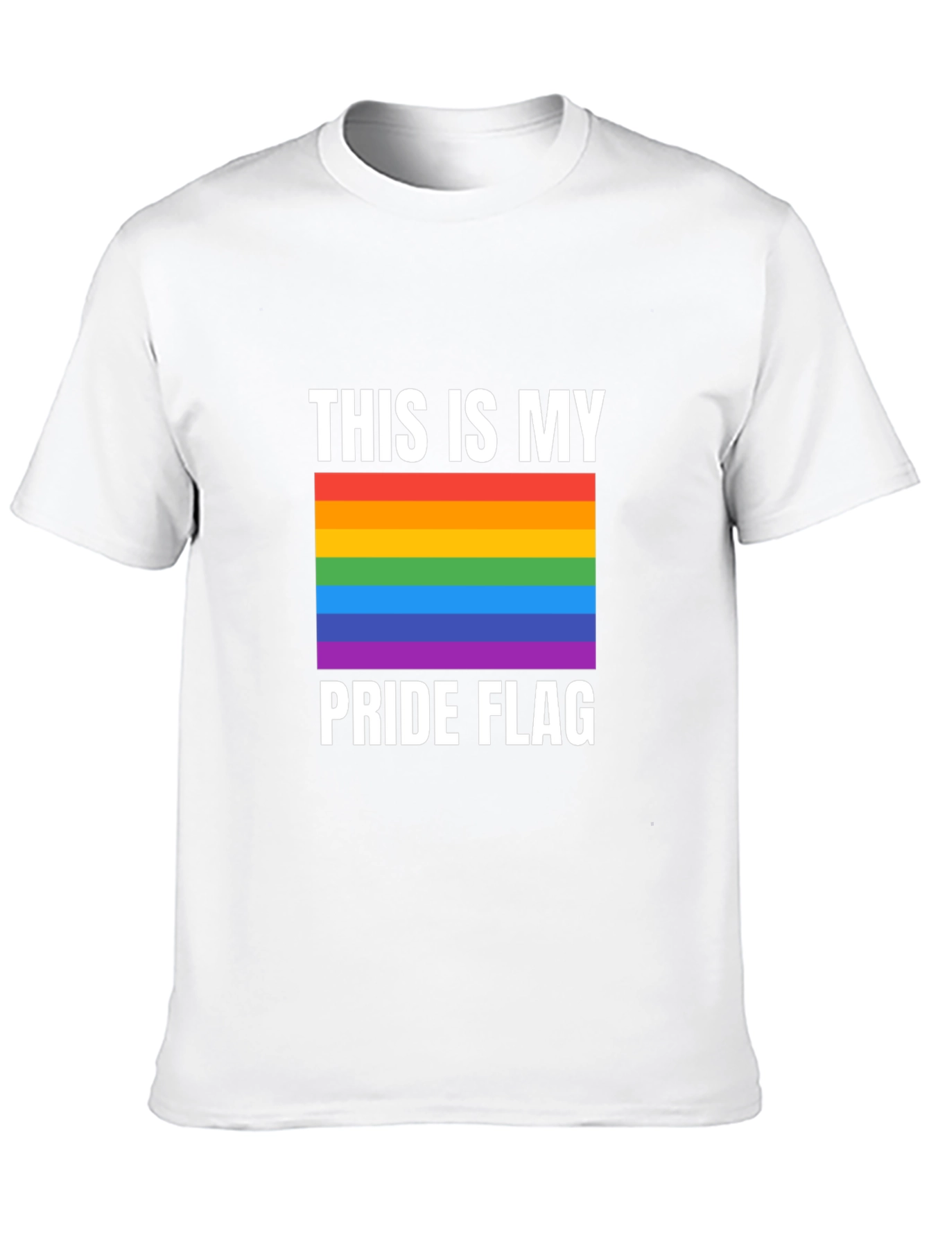 Pride Flag Graphic Tee - Show Your Support!