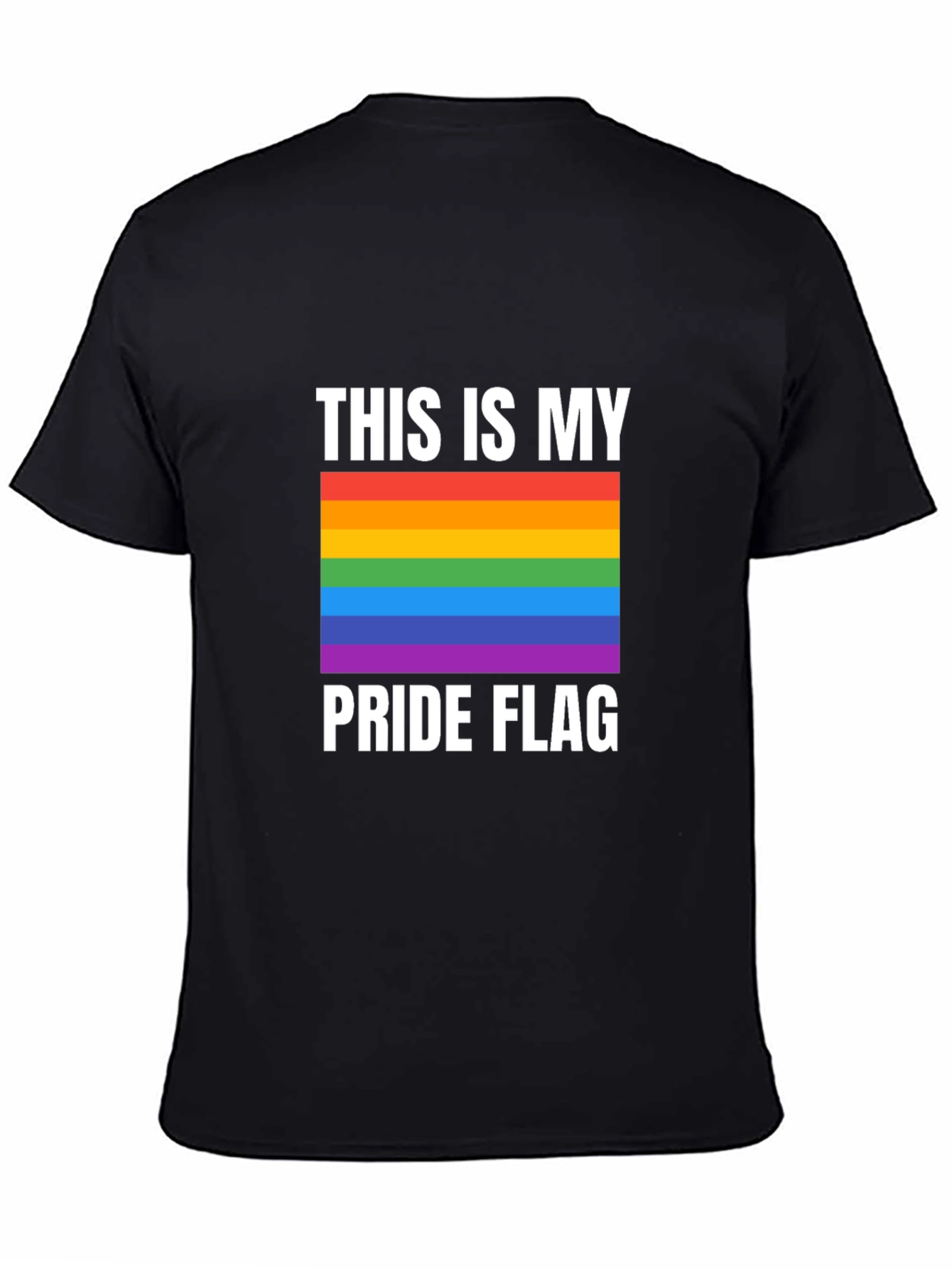 Pride Flag Graphic Tee - Show Your Support!