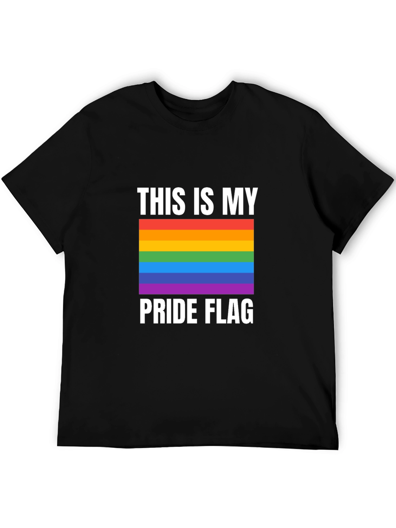 Pride Flag Graphic Tee - Show Your Support!