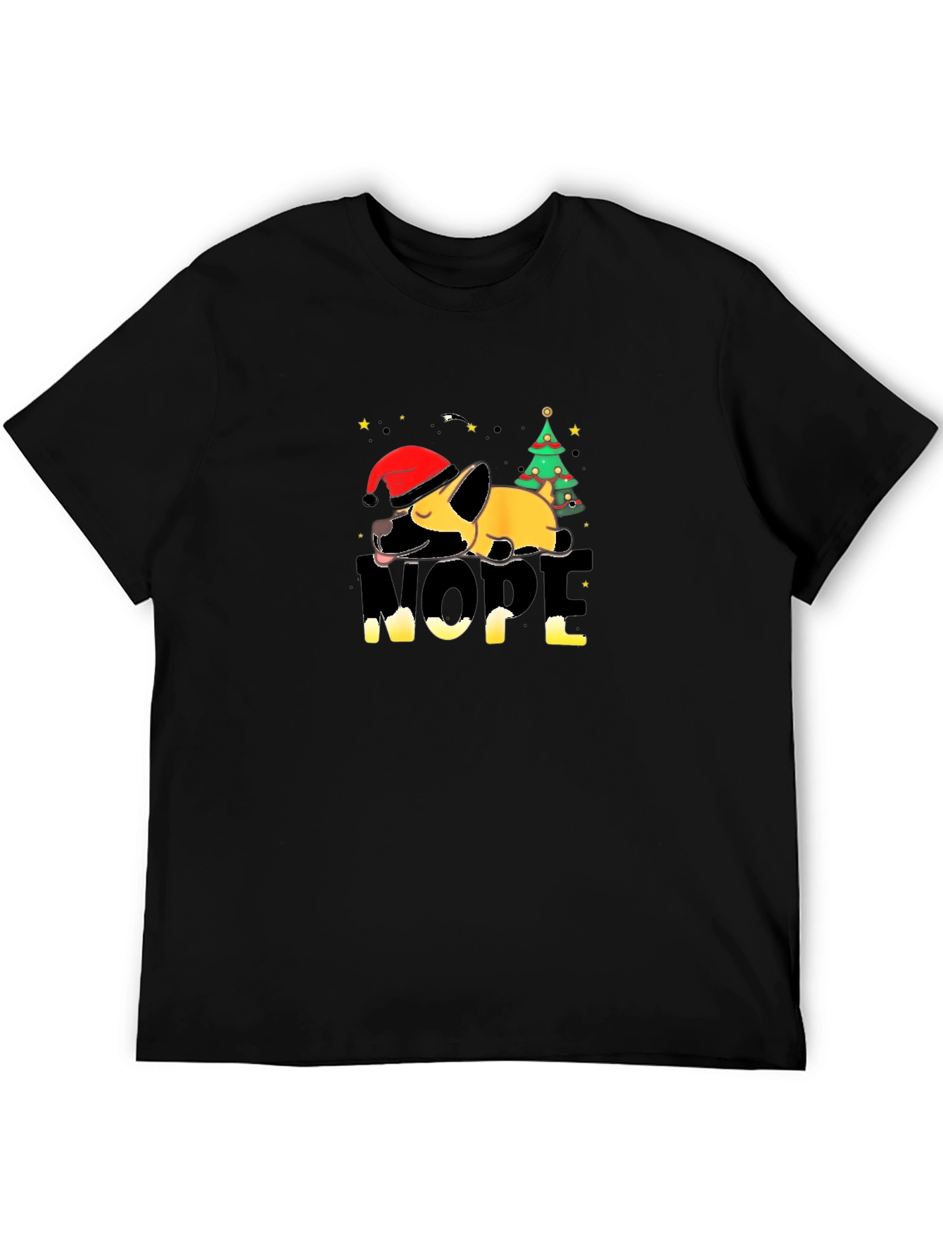 Nope Christmas Dog T-Shirt