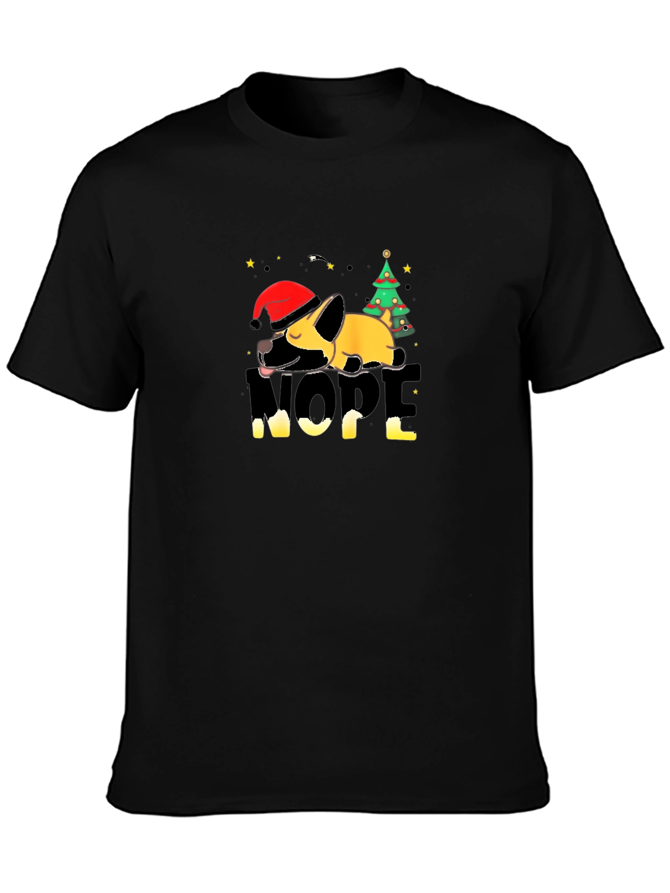 Nope Christmas Dog T-Shirt