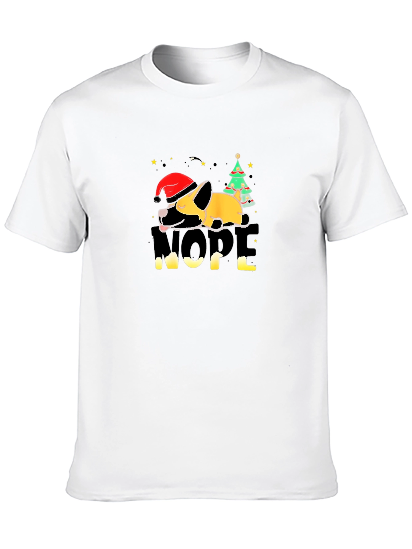 Nope Christmas Dog T-Shirt