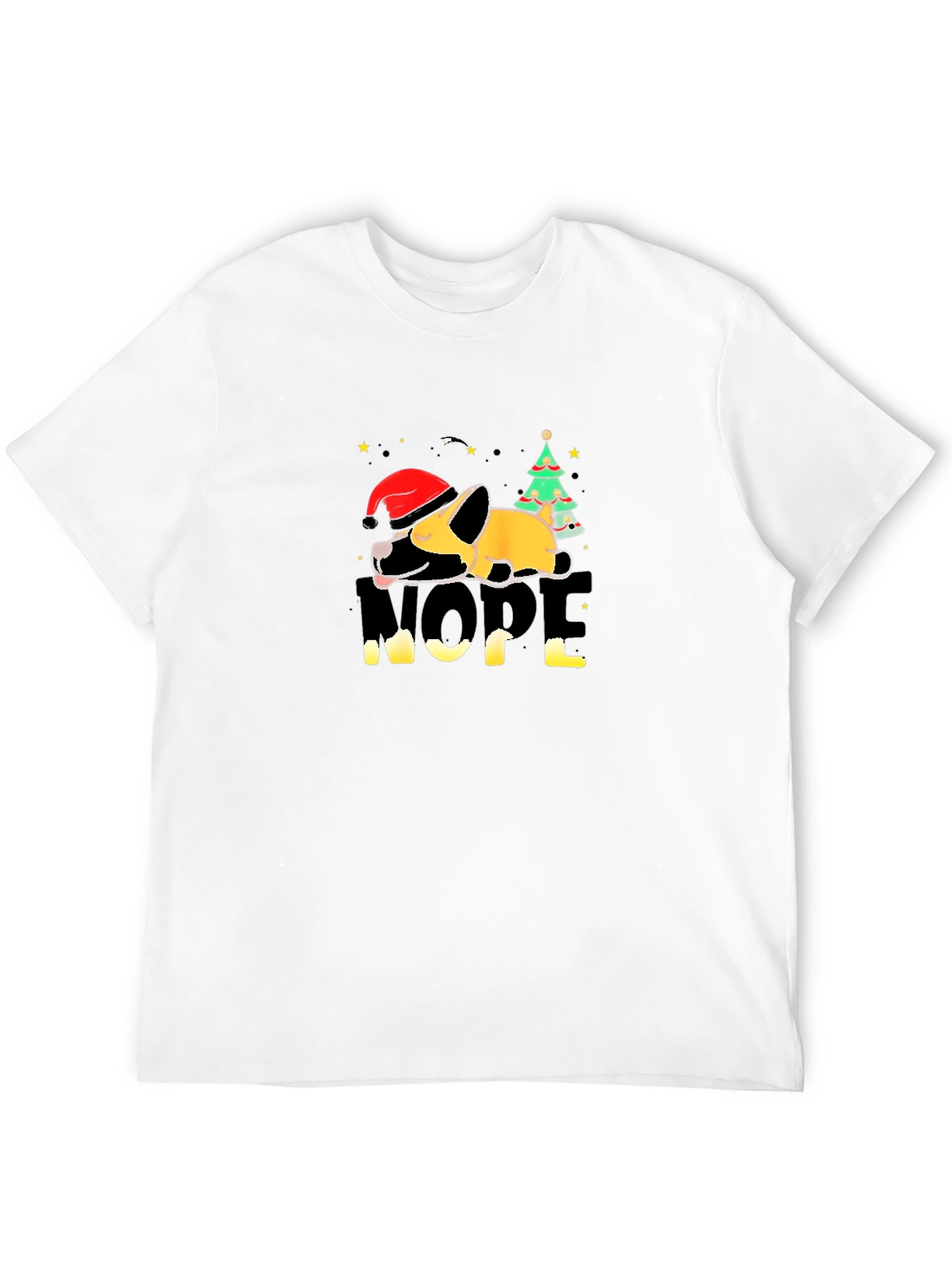 Nope Christmas Dog T-Shirt