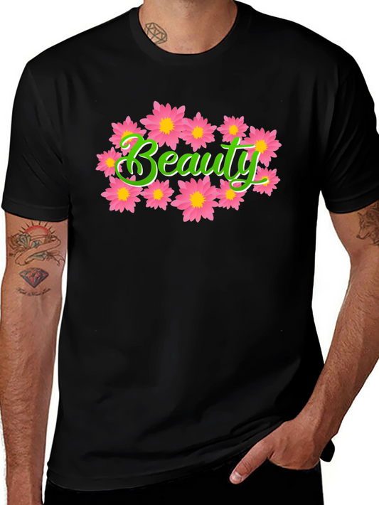 Beauty Floral Graphic T-Shirt - Stylish Comfort